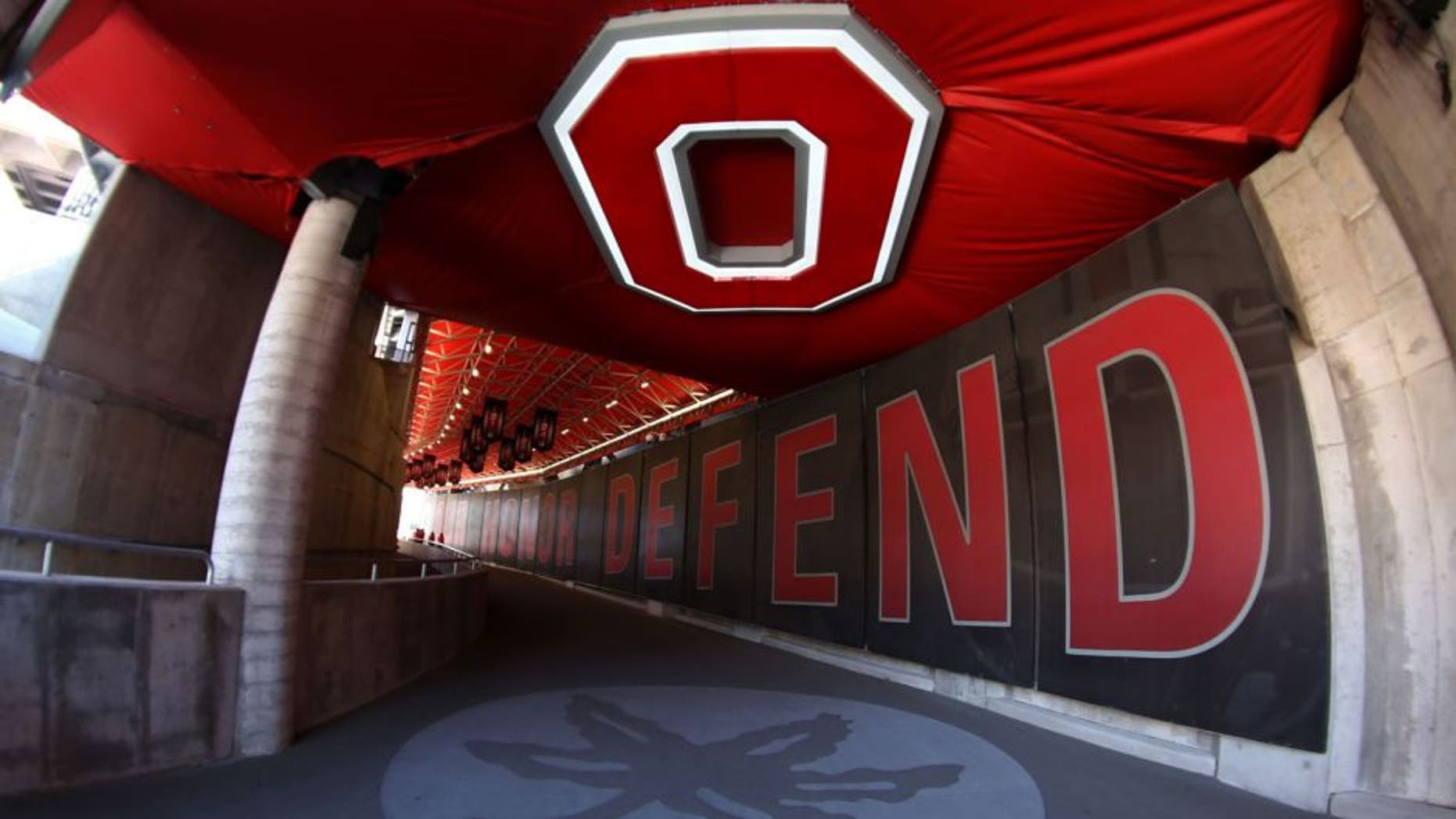 Apr 16, 2016; Columbus, OH, USA; A general view of the Ohio State player tunnel at the Ohio State Spring Game at Ohio Stadium. Mandatory Credit: Aaron Doster-USA TODAY Sports