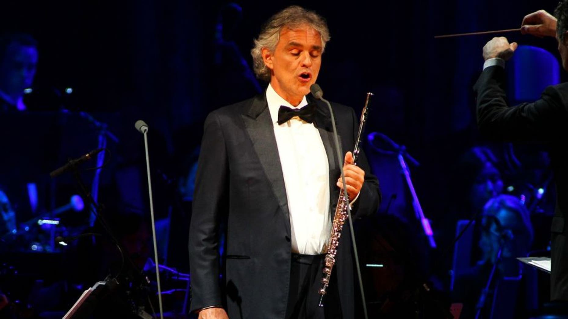 HOLLYWOOD, FL - FEBRUARY 13: Andrea Bocelli performs at Hard Rock Live in the Seminole Hard Rock Hotel & Casino on February 13, 2016 in Hollywood, Florida. (Photo by Ralph Notaro/Getty Images)
