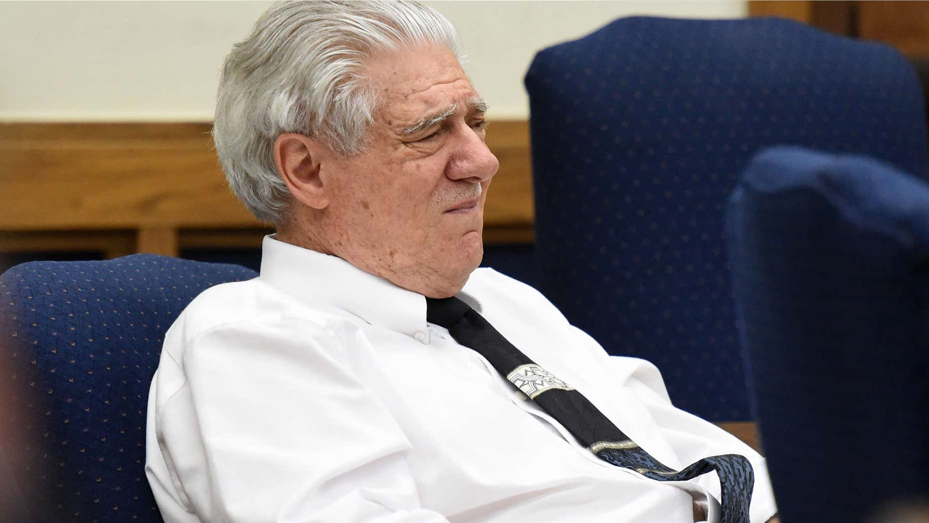 May 27, 2015: In this file photo, Wayne Burgarello listens as a witness takes the stand at the Washoe County District Court, in Reno, Nev.