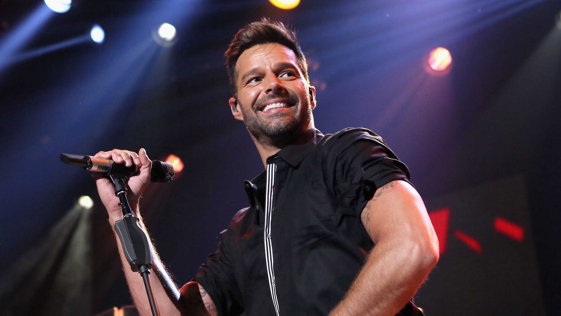 Ricky Martin at the iHeartRadio Theater Los Angeles on February 10, 2015 in Burbank, California.