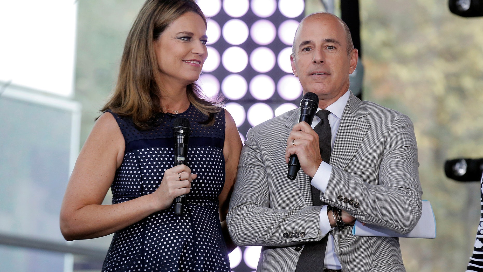 Savannah Guthrie and Matt Lauer in August 2016.