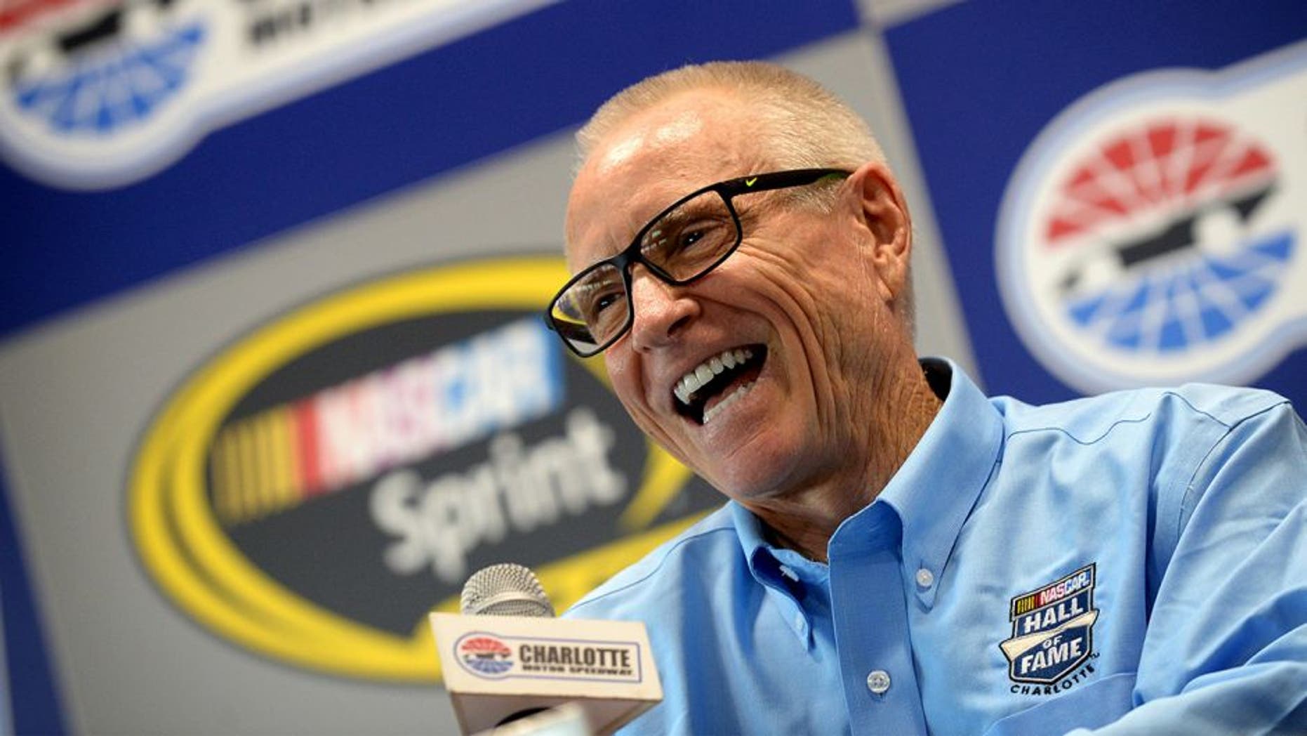 Former NASCAR Sprint Cup Series driver and 2017 NASCAR Hall of Fame inductee Mark Martin will drive the pace car for Sunday's Coca-Cola 600 at Charlotte Motor Speedway in Concord, N.C., in a news conference on Saturday, May 28, 2016. (Jeff Siner/Charlotte Observer/TNS via Getty Images)