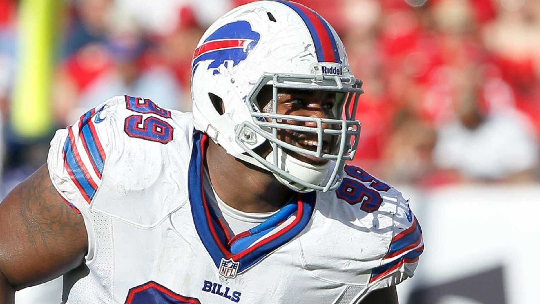 TAMPA, FL - DECEMBER 8: Defensive tackle Marcell Dareus #99 of the Buffalo Bills during the game against the Tampa Bay Buccaneers at Raymond James Stadium on December 8, 2013 in Tampa, Florida. Tampa Bay defeated Buffalo Bills 27-6. (Photo by Don Juan Moore/Getty Images)