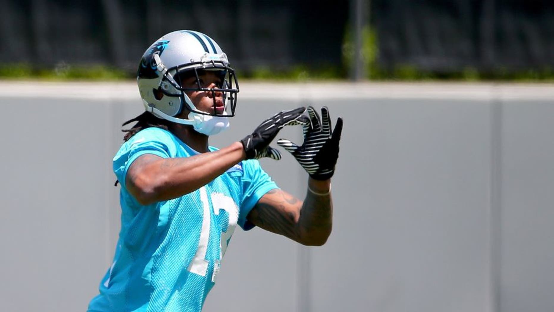 CHARLOTTE, NC - MAY 17: Kelvin Benjamin #13 of the Carolina Panthers during the Carolina Panthers Rookie Minicamp at Bank of America Stadium on May 17, 2014 in Charlotte, North Carolina. (Photo by Streeter Lecka/Getty Images)