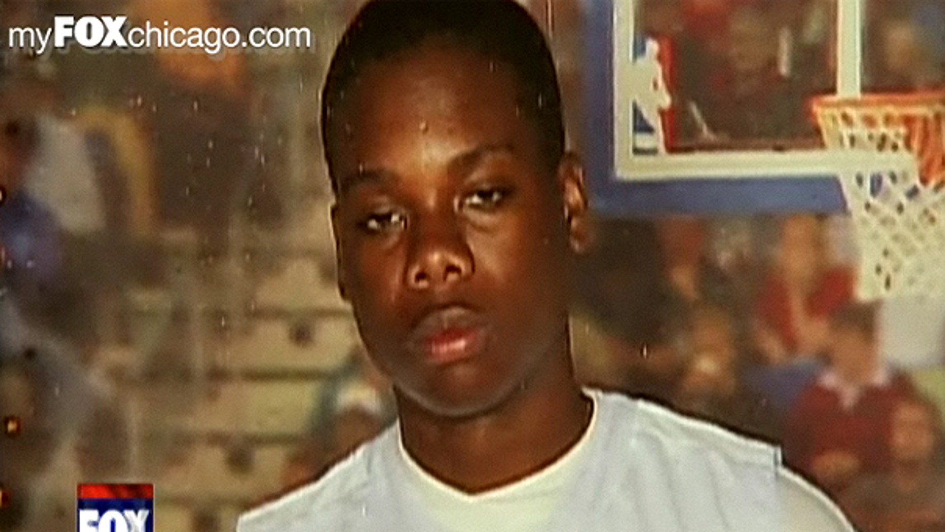 This screengrab from MyFoxChicago shows slain basketball star Ryan Royall.