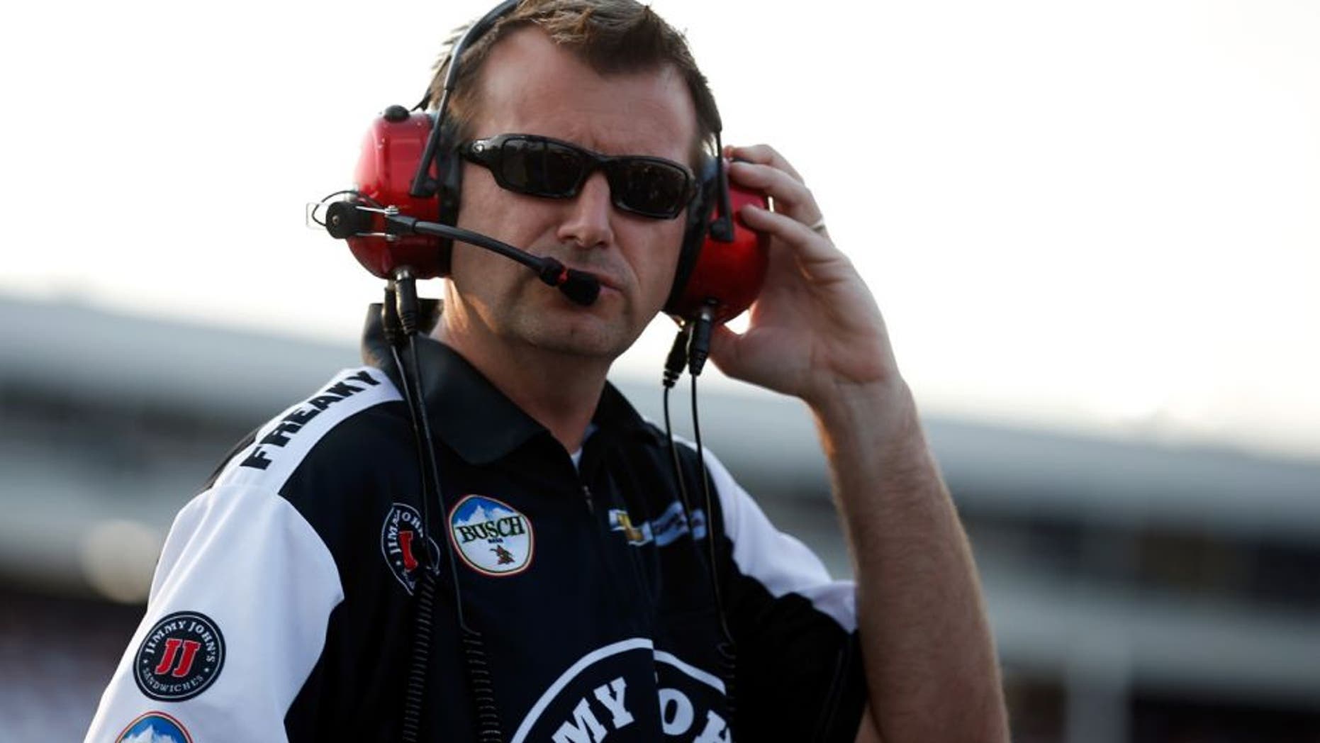 CHARLOTTE, NC - MAY 26: Crew chief Rodney Childers stands on the grid during qualifying for the NASCAR Sprint Cup Series Coca-Cola 600 at Charlotte Motor Speedway on May 27, 2016 in Charlotte, North Carolina. (Photo by Todd Warshaw/NASCAR via Getty Images)