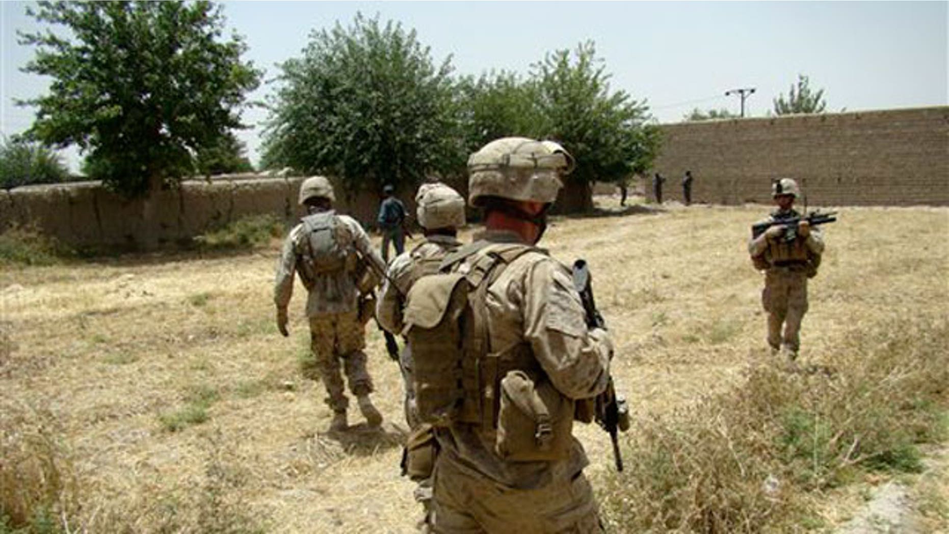 U.S. service members in Helmand Province, Afghanistan.