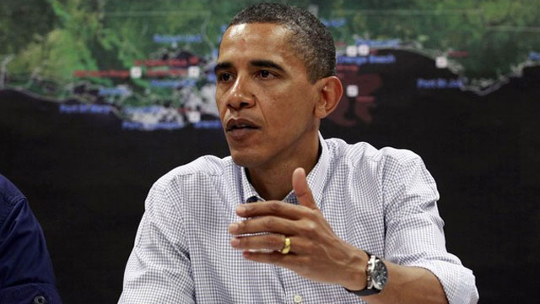 June 14: President Obama speaks at a briefing on the BP oil spill at the Coast Guard Station Gulfport in Gulfport, Mississippi. British energy giant BP unveiled a plan on Monday it hopes will vastly increase the amount of oil it is capturing from its blown-out well in the Gulf of Mexico as Obama arrived there to assert leadership in clean-up efforts (Reuters).