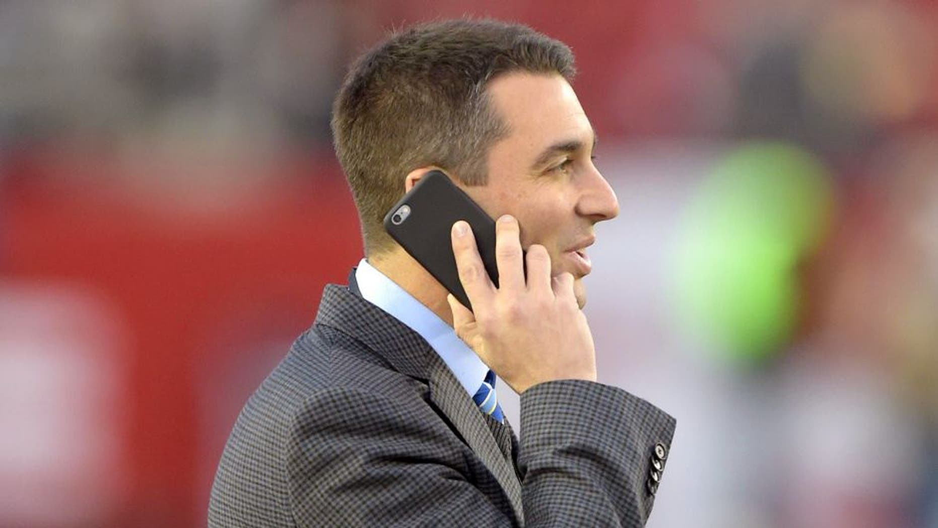 Dec 20, 2014; Santa Clara, CA, USA; San Diego Chargers general manager Tom Telesco before the game against the San Francisco 49ers at Levi's Stadium. Mandatory Credit: Kirby Lee-USA TODAY Sports