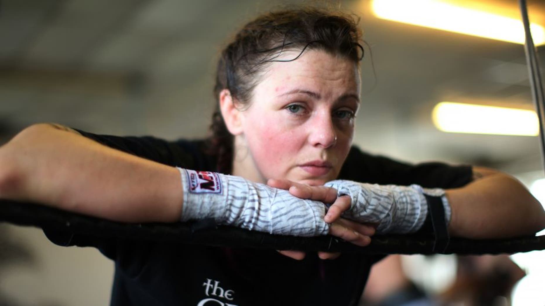 GLASGOW, SCOTLAND - MAY 28: Joanne Calderwood poses at the Grip House Gym on May 28, 2015 Glasgow, Scotland. (Photo by Ian MacNicol/Zuffa LLC via Getty Images)