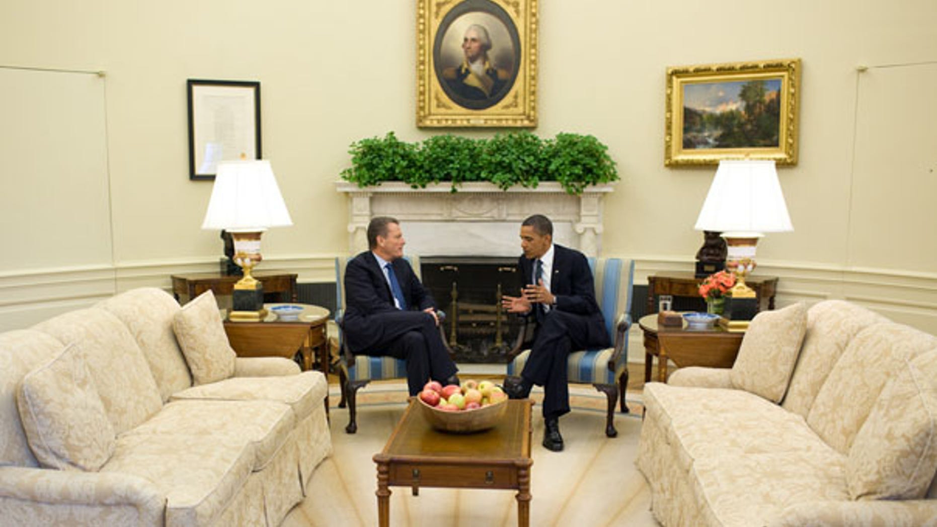 June 16: President Obama meets with BP Chairman Carl-Henric Svanberg in the Oval Office. Svanberg told reporters afterward that BP cares about 'the small people,' a remark that drew an icy reception in the Gulf Coast.
