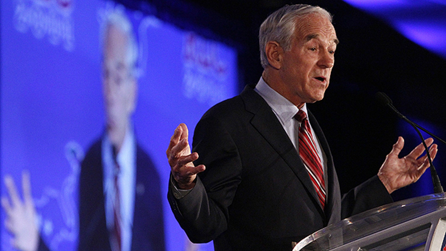 June 17: Republican presidential hopeful, Rep. Ron Paul, R-Texas, speaks at the Republican Leadership Conference in New Orleans.