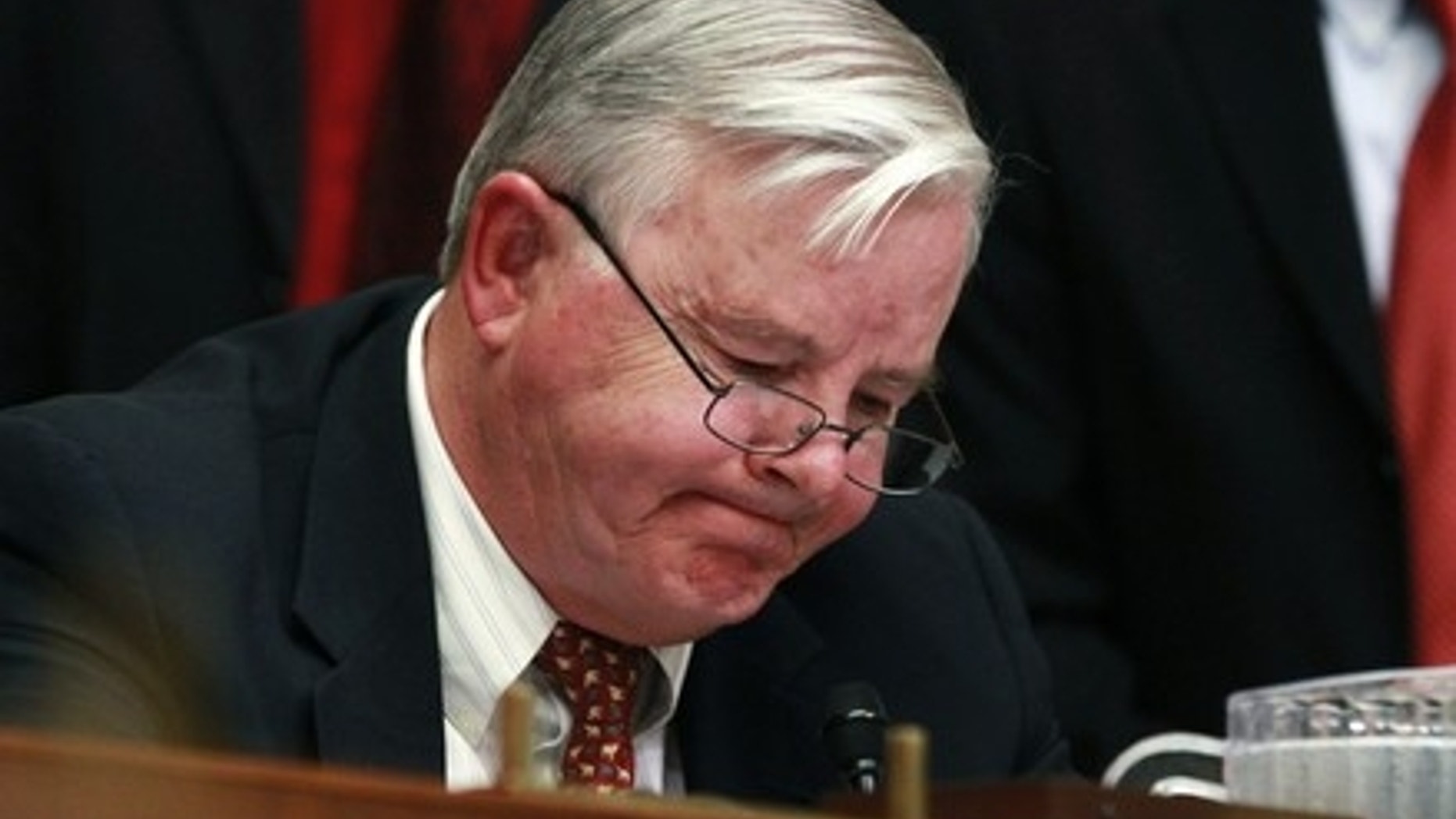 June 17: Rep. Joe Barton asks a question at a House Energy and Commerce Committee hearing on the BP oil spill in the Gulf of Mexico, on Capitol Hill.