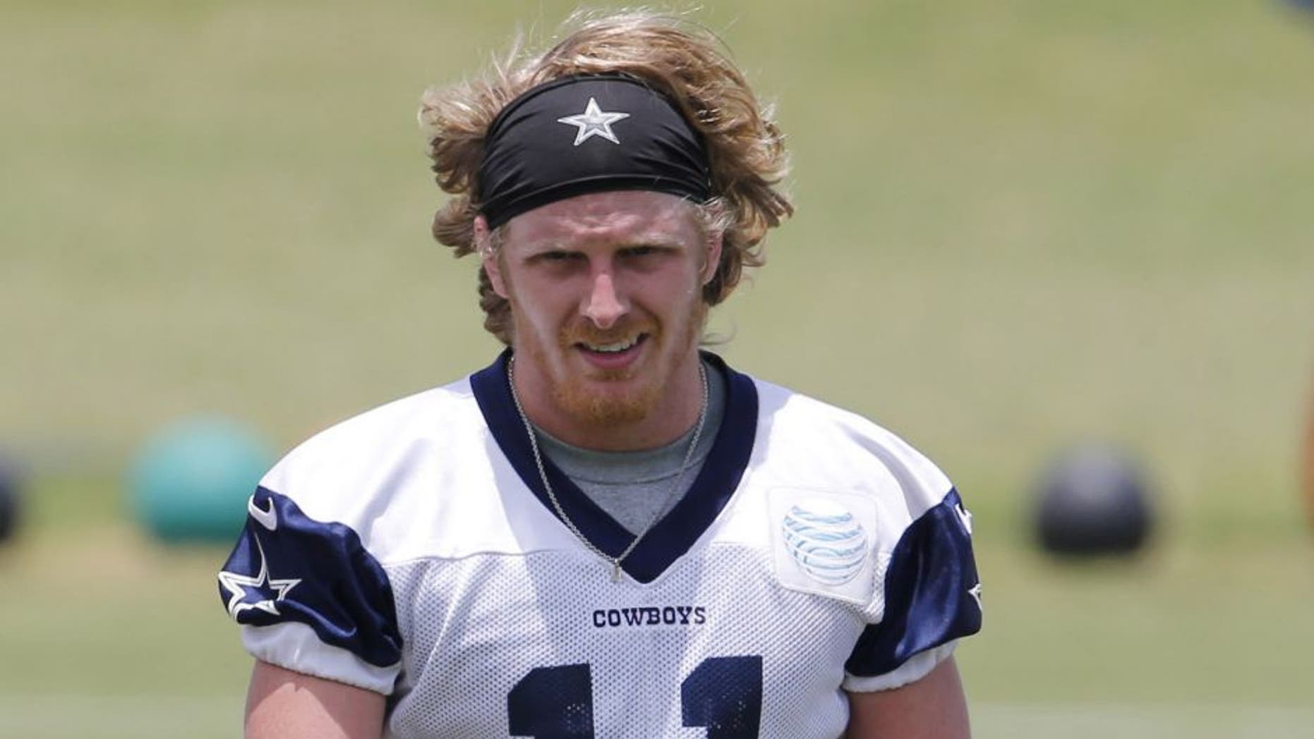 Jun 17, 2014; Dallas, TX, USA; Dallas Cowboys receiver Cole beasley (11) during minicamp at Cowboys headquarters at Valley Ranch. Mandatory Credit: Matthew Emmons-USA TODAY Sports