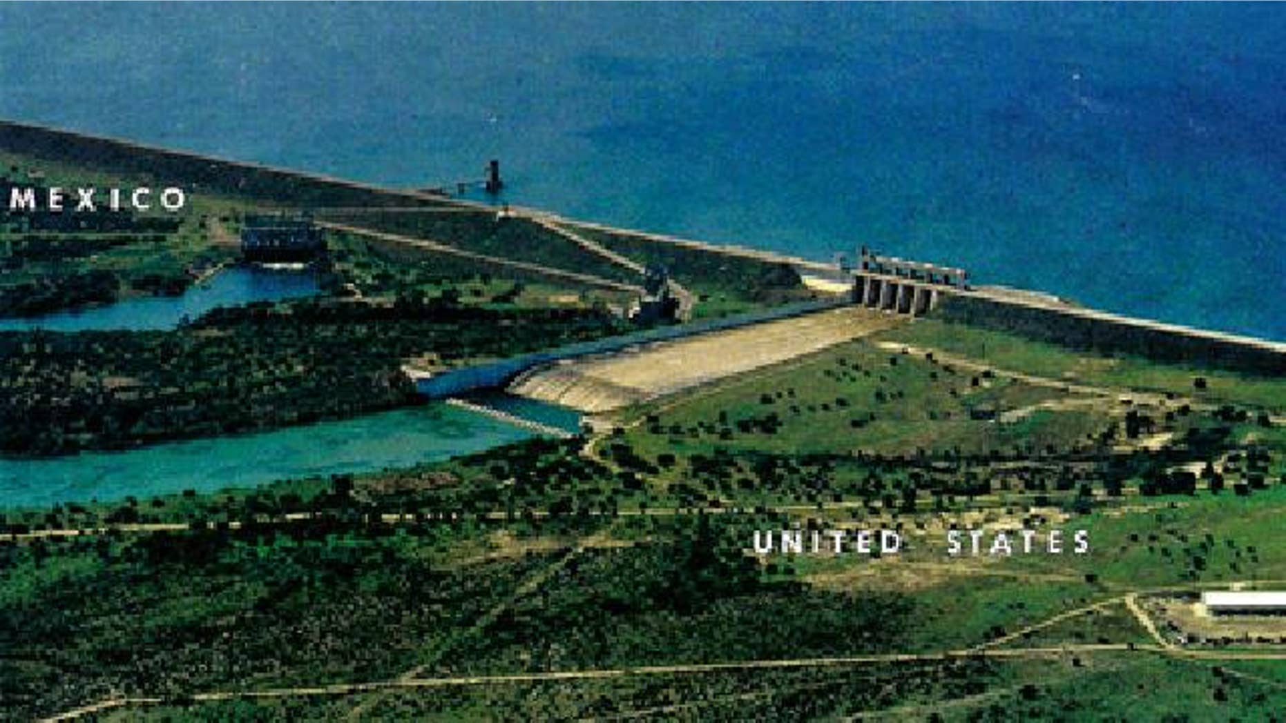 Falcon Dam in south Texas is the lowermost major multipurpose international dam and reservoir on the Rio Grande River.