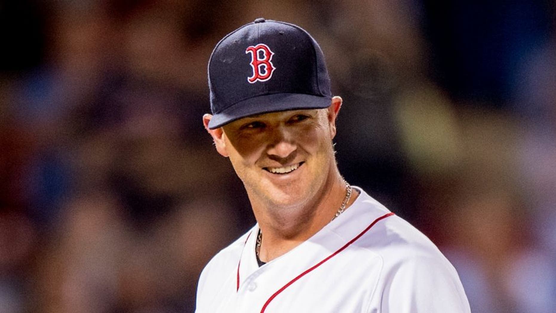 BOSTON, MA - JUNE 15: Steven Wright #35 of the Boston Red Sox reacts as he exits the game during the eighth inning of a game against the Baltimore Orioles on June 15, 2016 at Fenway Park in Boston, Massachusetts. (Photo by Billie Weiss/Boston Red Sox/Getty Images) *** Local Caption *** Steven Wright,BOSTON, MA - JUNE 15: Steven Wright #35 of the Boston Red Sox reacts as he exits the game during the eighth inning of a game against the Baltimore Orioles on June 15, 2016 at Fenway Park in Boston, Massachusetts. (Photo by Billie Weiss/Boston Red Sox/Getty Images)