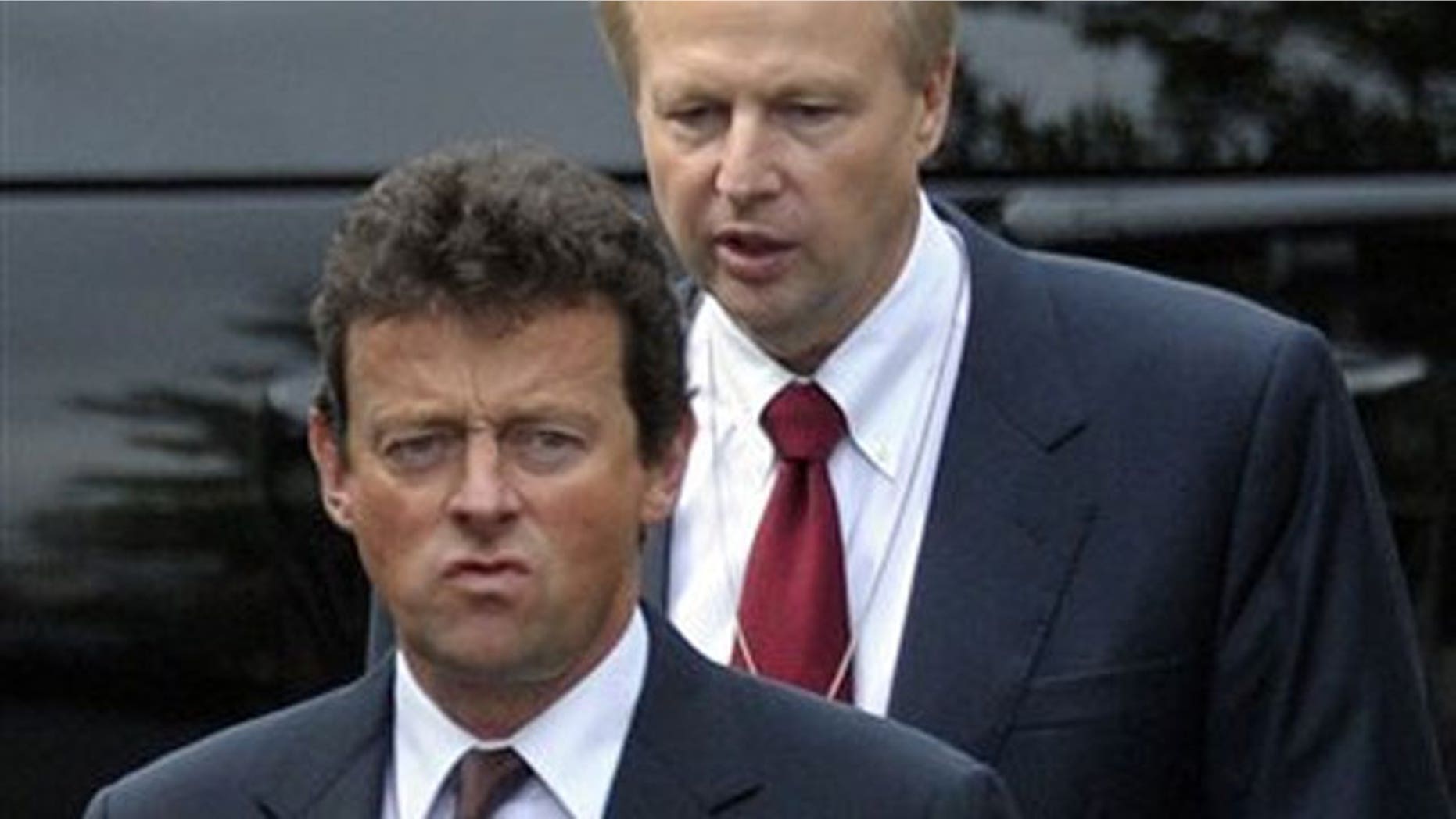 June 16: BP Chief Executive Officer Tony Hayward, left, and BP Managing Director Bob Dudley, right, arrive with other BP executives at the White House in Washington.