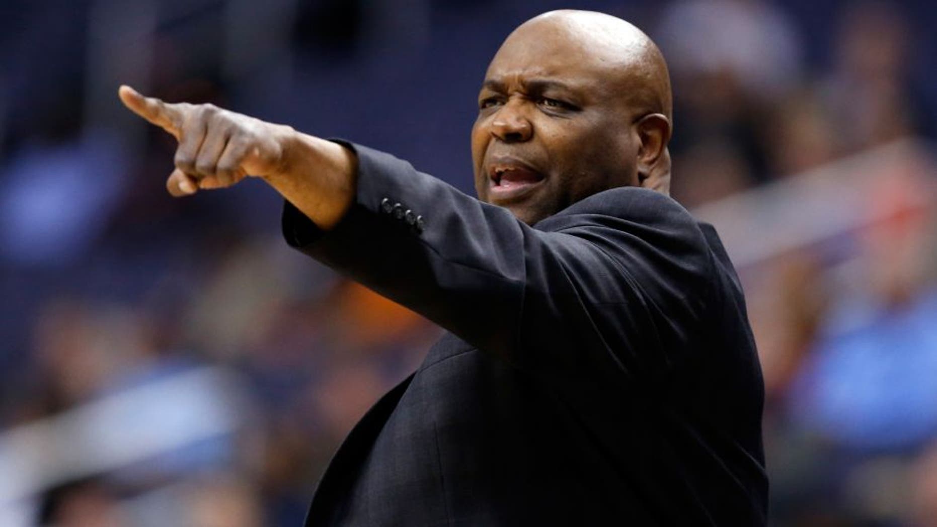 FILE- In this March 8, 2016 file photo, Florida State head coach Leonard Hamilton reacts during the second half of an NCAA college basketball game in the Atlantic Coast Conference tournament against Boston College in Washington. After having a mostly inexperienced squad last season, Hamilton has been happy with how Florida State has done during the offseason as it prepares for next season. (AP Photo/Alex Brandon, File)