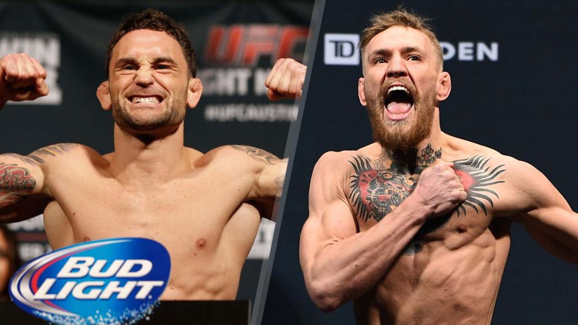 Frankie Edgar poses on the scale after weighing in during the UFC weigh-in at The Frank Erwin Center on November 21, 2014 in Austin, Texas. (Photo by Josh Hedges/Zuffa LLC/Zuffa LLC via Getty Images) Conor 'The Notorious' McGregor of Ireland steps on the scale during the UFC Fight Night Boston weigh-in event at the Orpheum Theatre on January 17, 2015 in Boston, Massachusetts. (Photo by Jeff Bottari/Zuffa LLC/Zuffa LLC via Getty Images)