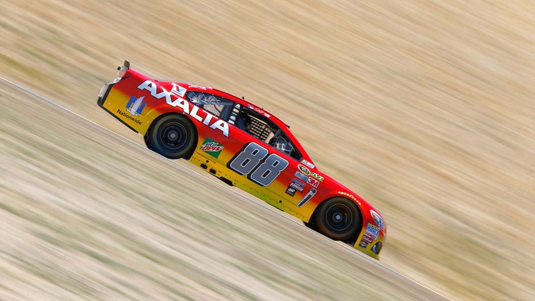 SONOMA, CA - JUNE 24: Dale Earnhardt Jr, driver of the #88 Axalta Chevrolet, drives during practice for the NASCAR Sprint Cup Series Toyota/Save Mart 350 at Sonoma Raceway on June 24, 2016 in Sonoma, California. (Photo by Jonathan Ferrey/Getty Images)