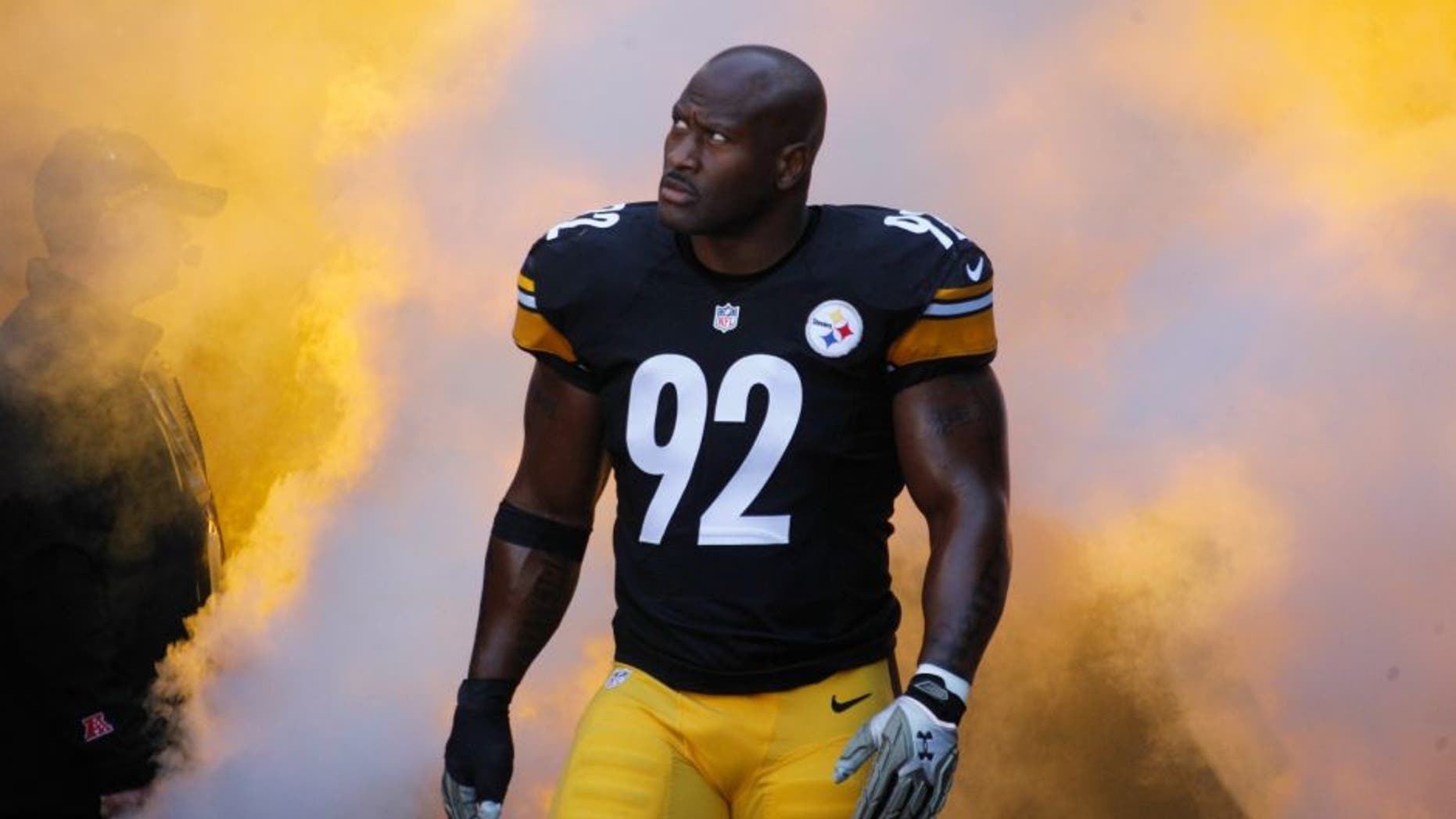 of the Pittsburgh Steelers of the Oakland Raiders during the game at Heinz Field on November 8, 2015 in Pittsburgh, Pennsylvania.