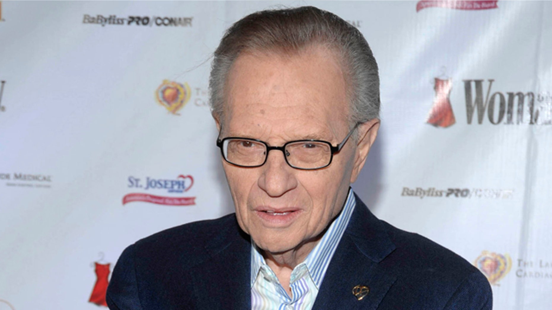 In this Feb. 11, 2009 file photo, TV Personality Larry King attends the Woman's Day 6th annual "Red Dress Awards" benefiting The Larry King Cardiac Foundation in New York.