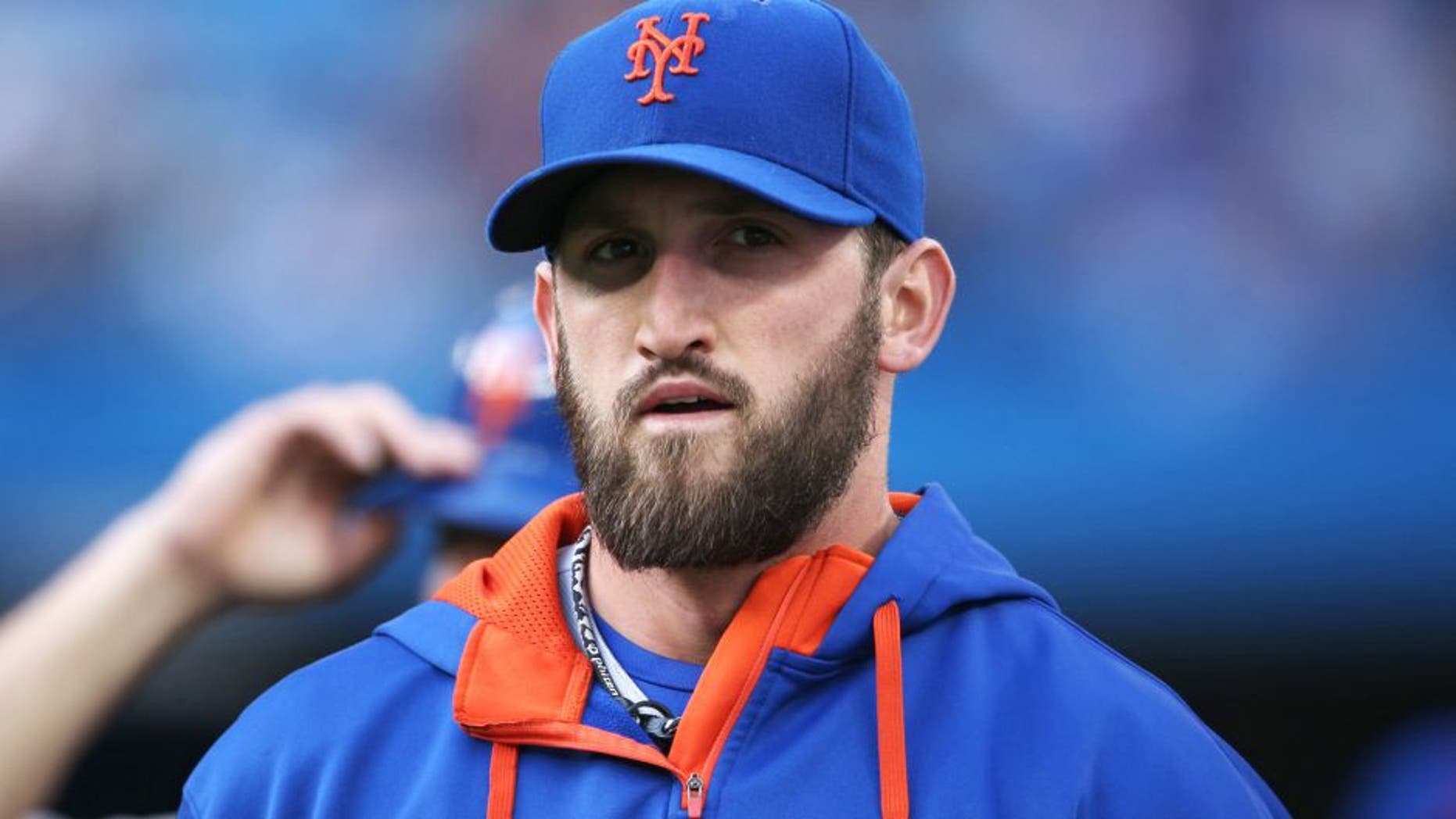 TORONTO, CANADA - JUNE 17: Jon Niese #49 of the New York Mets makes his way from the bullpen to the dugout before the start of the MLB game against the Toronto Blue Jays on June 17, 2015 at Rogers Centre in Toronto, Ontario, Canada. (Photo by Tom Szczerbowski/Getty Images)