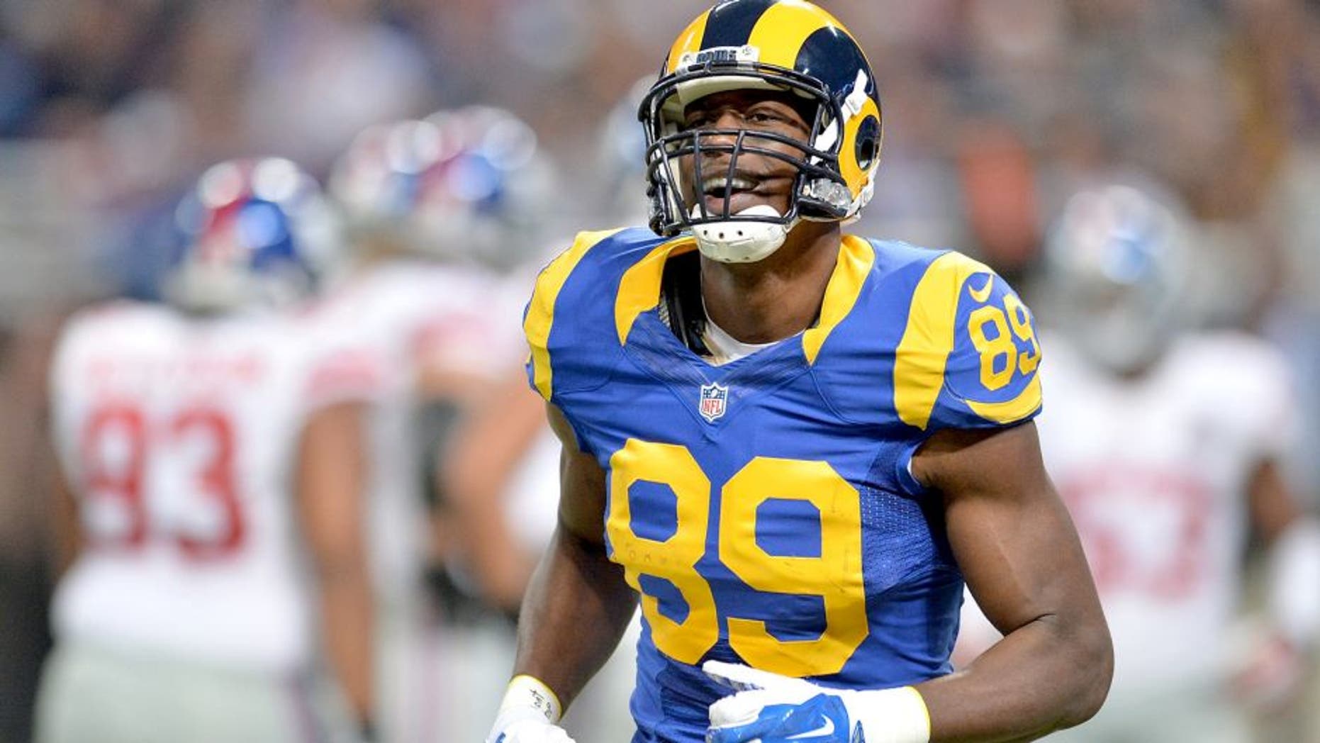 ST. LOUIS, MO - DECEMBER 21: Jared Cook #89 of the St. Louis Rams during a game against the New York Giants at the Edward Jones Dome on December 21, 2014 in St. Louis, Missouri. (Photo by Michael Thomas/Getty Images)