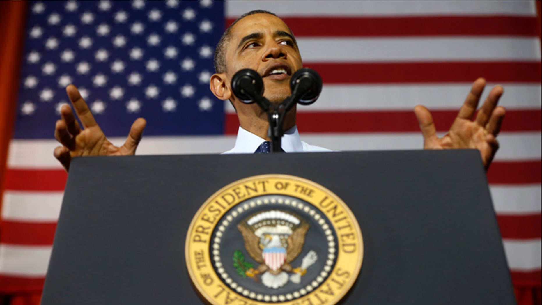 Oct. 25, 2013: President Obama speaks at Pathways in Technology Early College High School in the Brooklyn borough of New York.