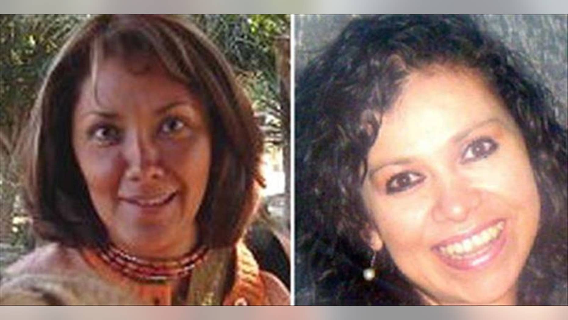 A photograph released Friday by muckraking Mexican news magazine Contralinea of journalists Rocio Gonzalez Trapaga (left) and Marcela Yarce Viveros, who were found slain Thursday at a park on this capital's southeast side.