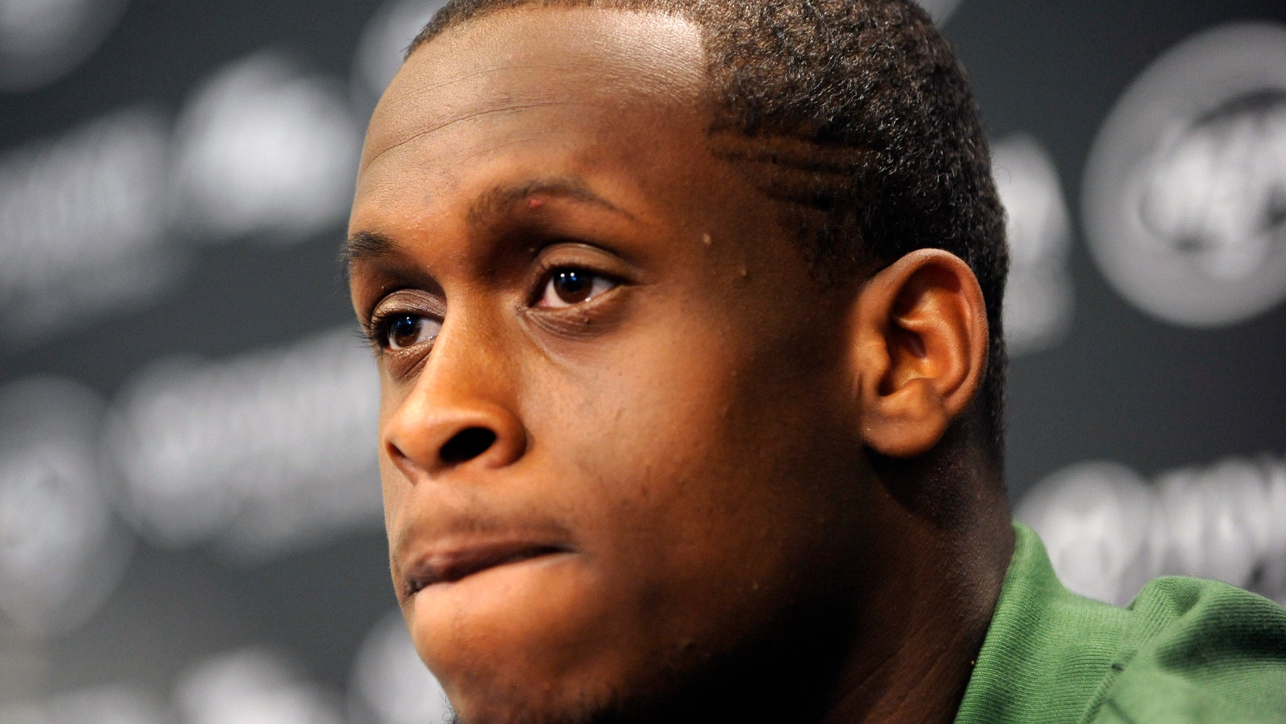 Quarterback Geno Smith, from West Virginia, speaks during a news conference after being selected Friday by the New York Jets with the seventh pick in the second round, 39th overall, in the NFL football draft, Saturday April 27, 2013 in Florham Park, N.J. (AP Photo/Joe Epstein)