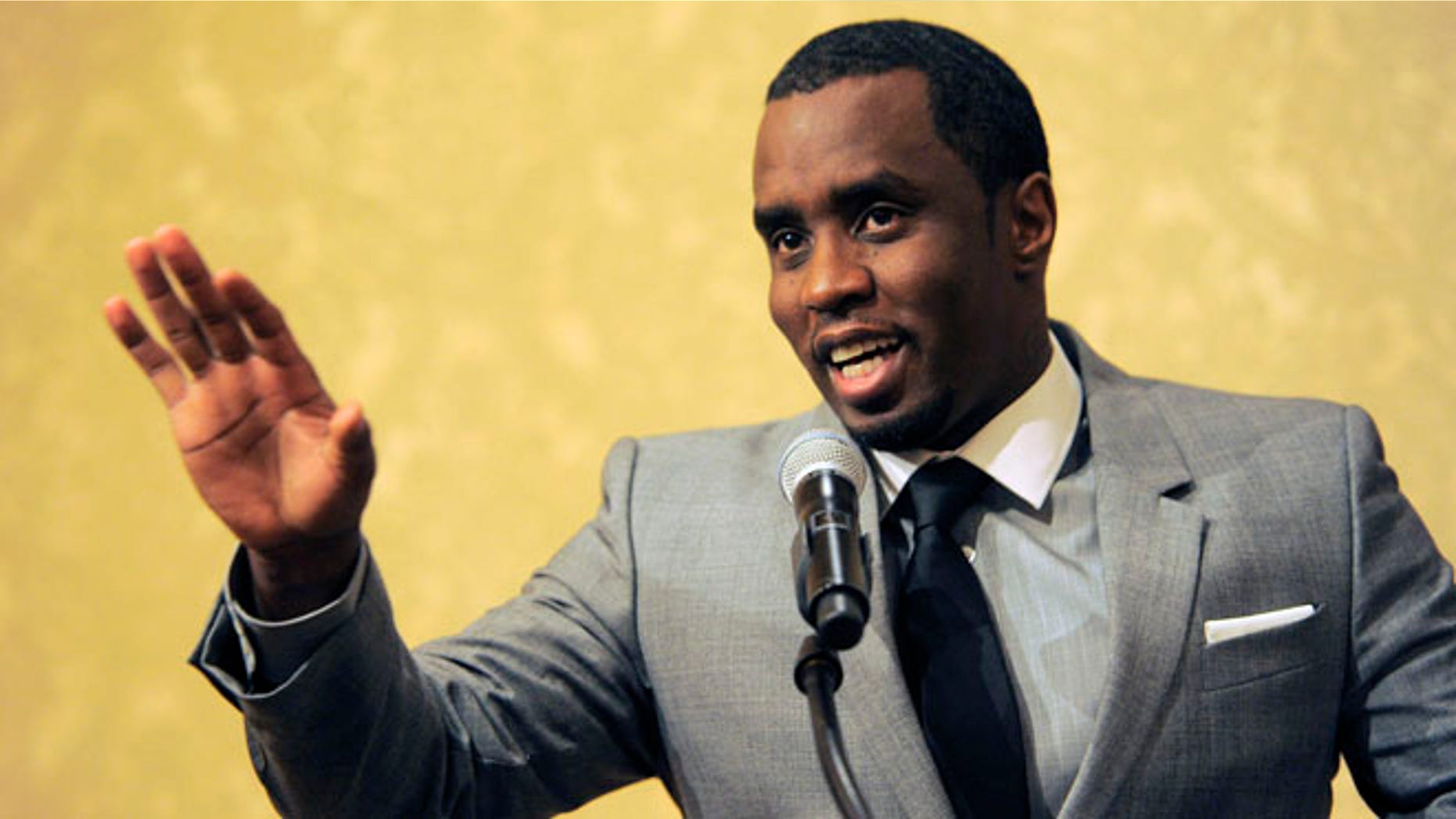 July 26, 2013: Sean "Diddy" Combs of the new network Revolt TV addresses reporters at the Beverly Hilton Hotel in Beverly Hills, Calif.