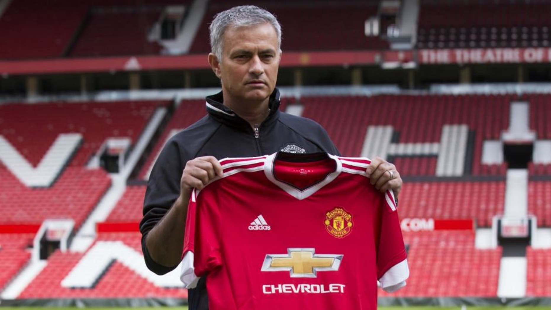 MANCHESTER, UNITED KINGDOM - JULY 5: Manchester United's new manager Jose Mourinho poses for pictures during a photocall at the club's Old Trafford Stadium on July 5, 2016 in Manchester, England. (Photo by Jon Super/Anadolu Agency/Getty Images)