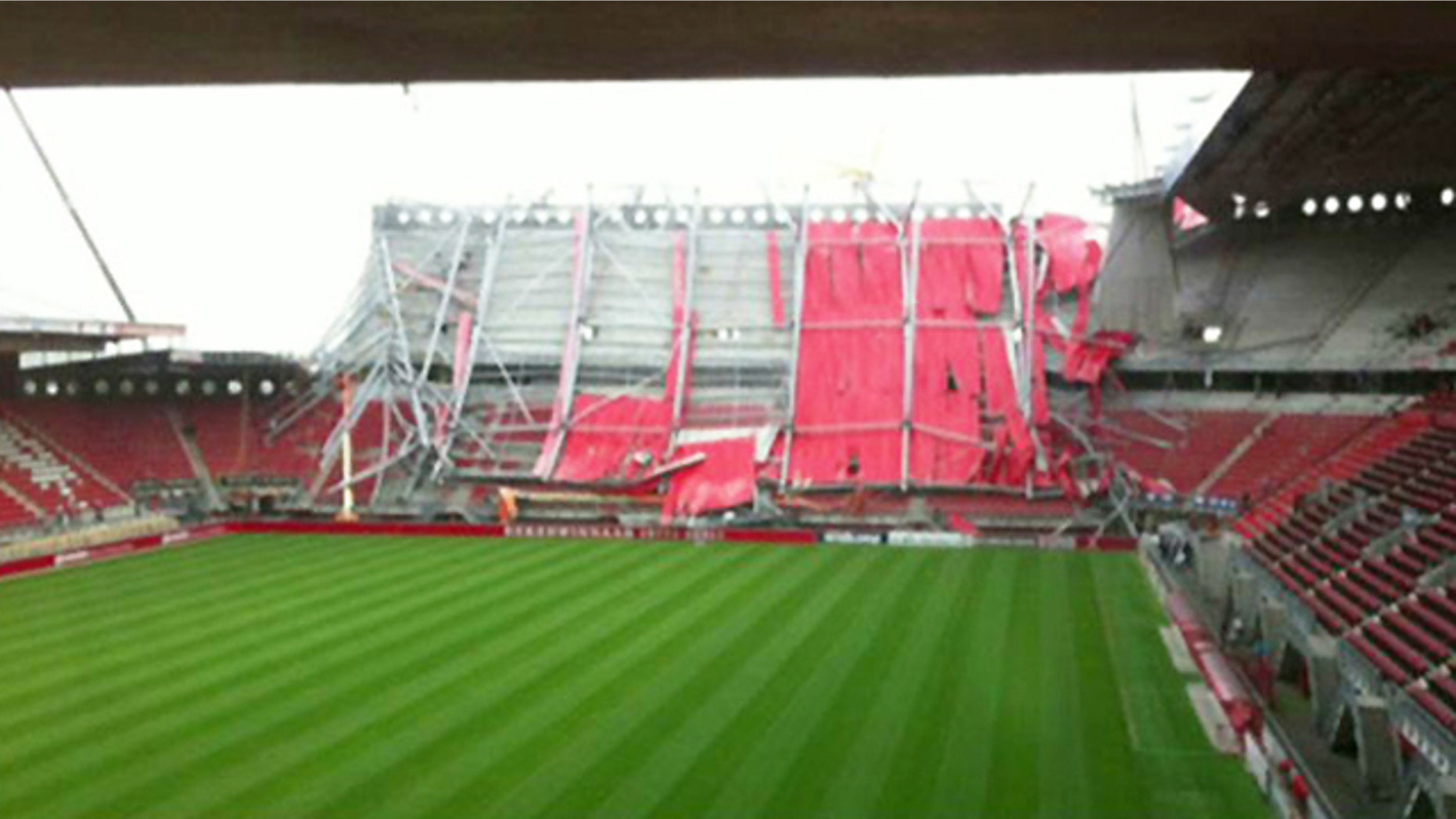 July 7: An unknown number of people are trapped after a Dutch football stadium collapsed.