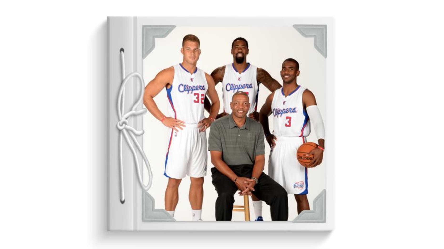 Doc Rivers, Blake Griffin #32, DeAndre Jordan #6 and Chris Paul #3 of the Los Angeles Clippers pose for a portrait during the Los Angeles Clippers Media Day at the Los Angeles Clippers Training Facility on September 29, 2014 in Playa Vista, California. Mandatory Copyright Notice: Copyright 2014 NBAE (Photo by Andrew D. Bernstein/NBAE via Getty Images)