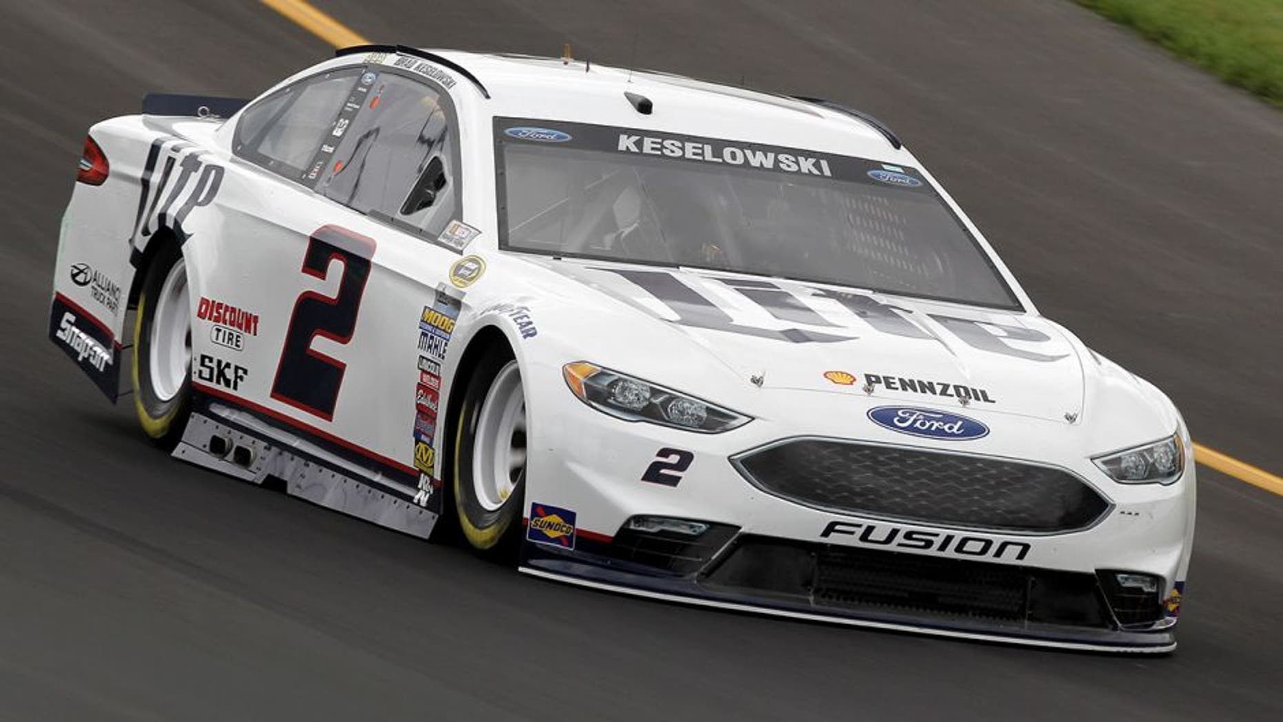 SPARTA, KY - JULY 07: Brad Keselowski, driver of the #2 Miller Lite Ford, practices for the NASCAR Sprint Cup Series Quaker State 400 at Kentucky Speedway on July 7, 2016 in Sparta, Kentucky. (Photo by Dylan Buell/Getty Images)