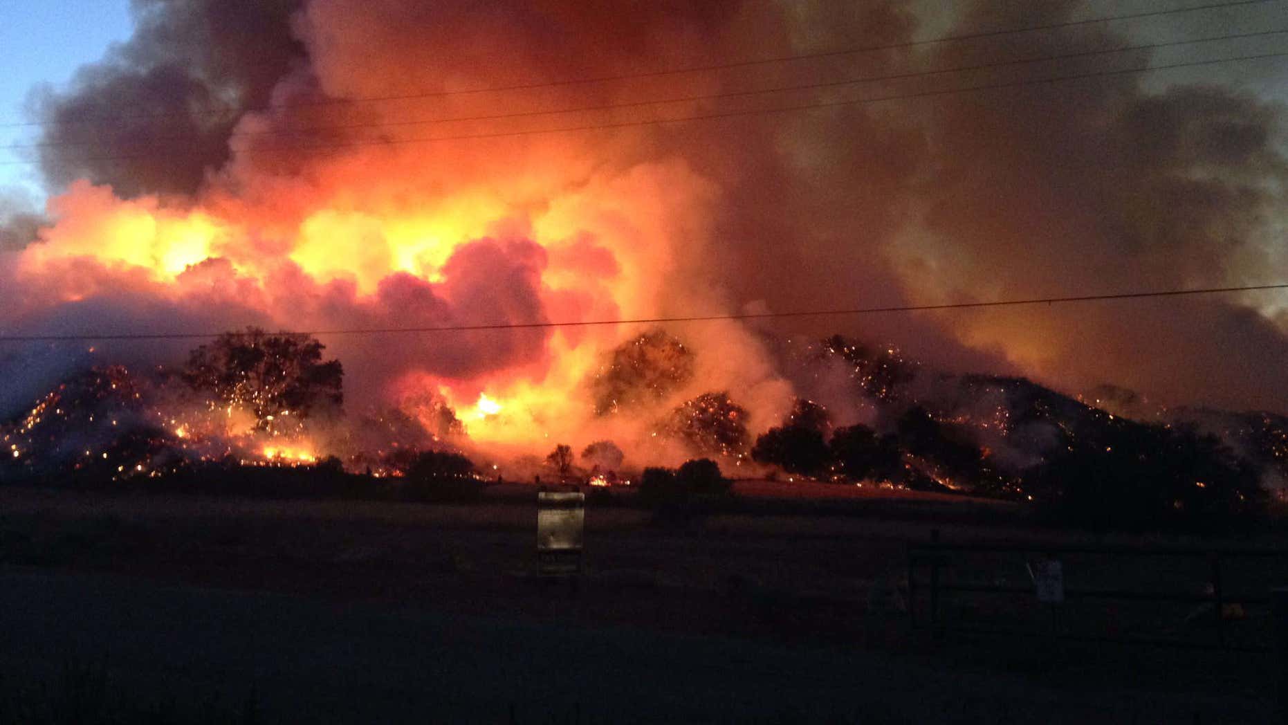July 9, 2016: Sage fire burns in Santa Clarita, Calif.
