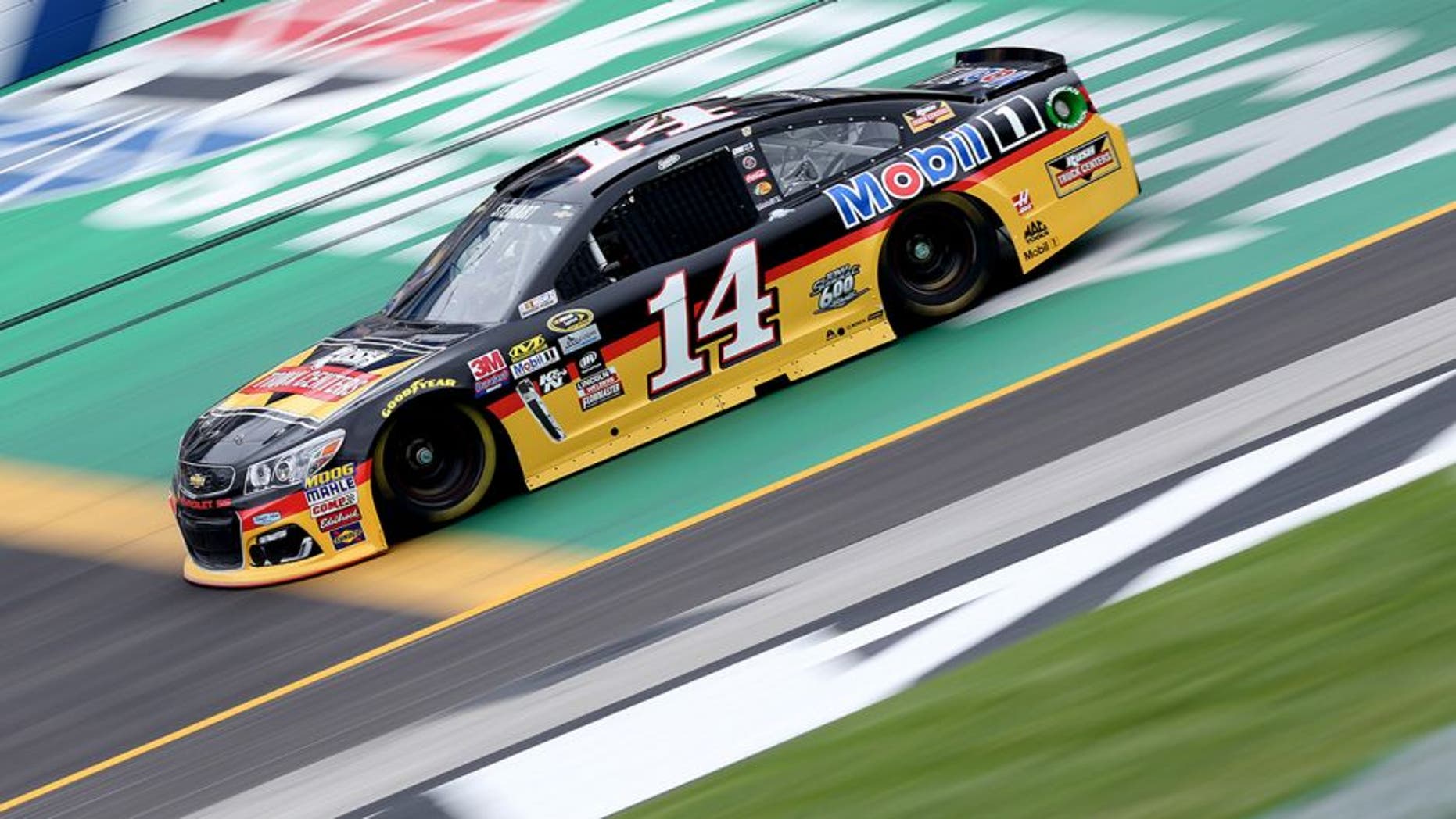 SPARTA, KY - JULY 08: Tony Stewart, driver of the #14 Rush Truck Centers/Mobil 1 Chevrolet, practices for the NASCAR Sprint Cup Series Quaker State 400 at Kentucky Speedway on July 8, 2016 in Sparta, Kentucky. (Photo by Jerry Markland/Getty Images)
