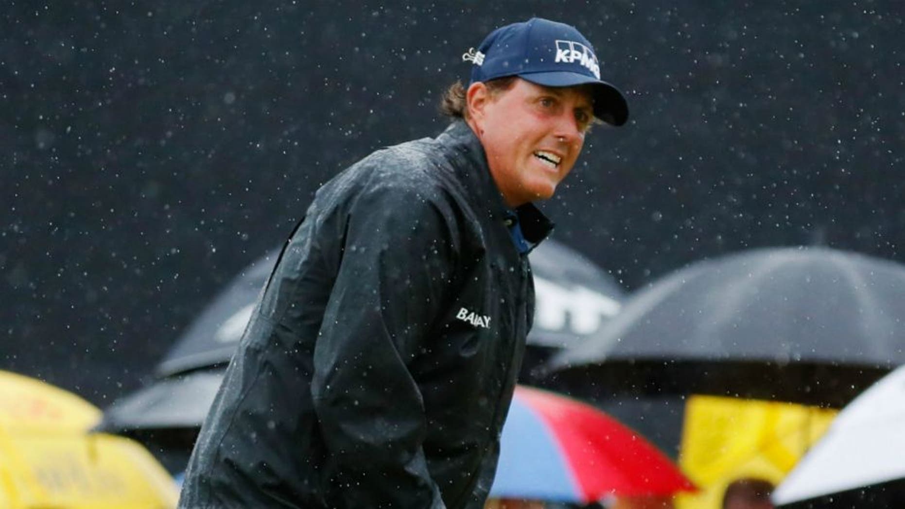 xxxx during the second round on day two of the 145th Open Championship at Royal Troon on July 15, 2016 in Troon, Scotland.,TROON, SCOTLAND - JULY 15: Phil Mickelson of the United States reacts to a missed birdie putt on the 10th green during the second round on day two of the 145th Open Championship at Royal Troon on July 15, 2016 in Troon, Scotland. (Photo by Kevin C. Cox/Getty Images)