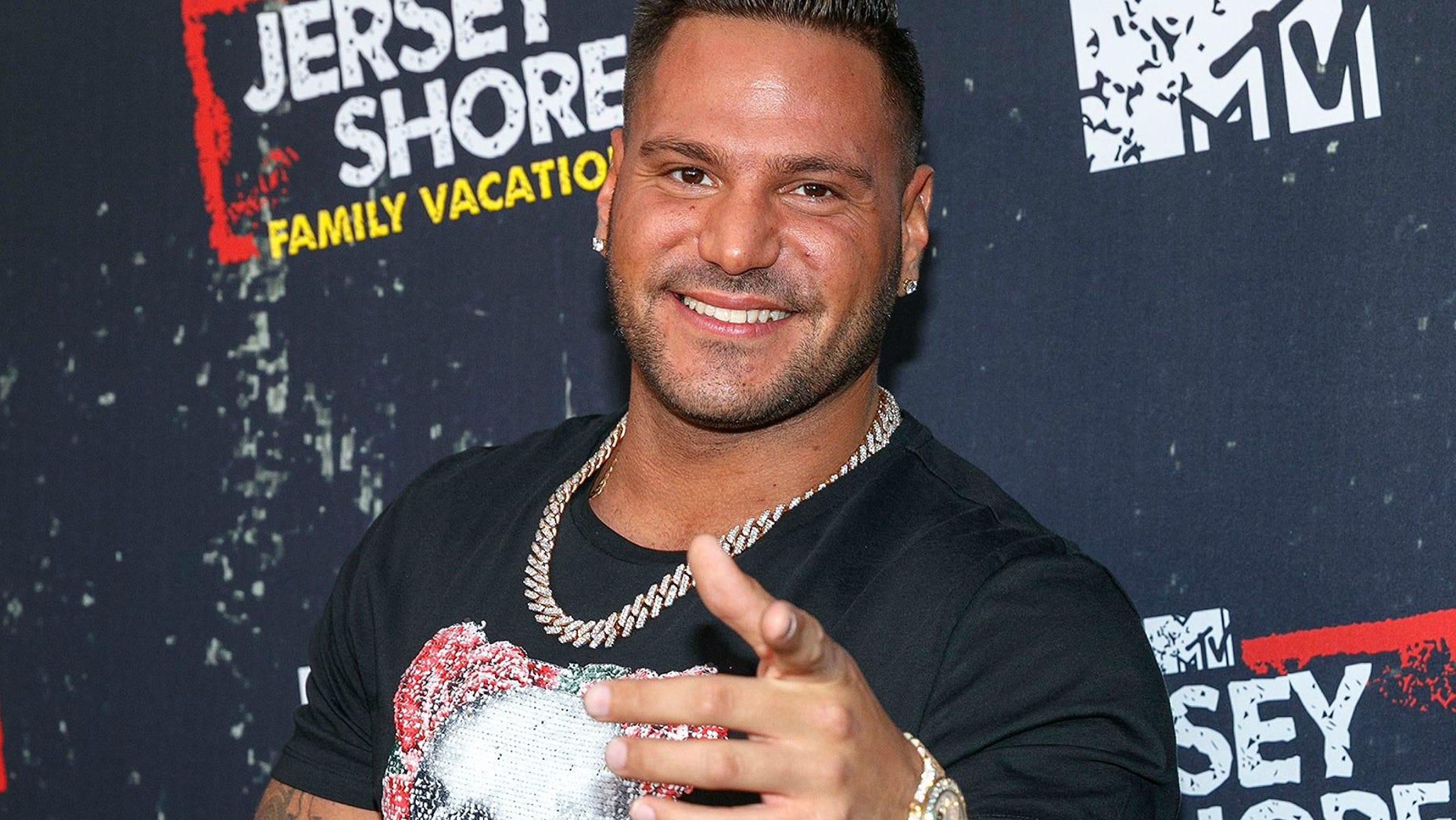 WEST HOLLYWOOD, CA - MARCH 29: Television personality Ronnie Ortiz-Magro arrives at the "Jersey Shore Family Vacation" Premiere Party at HYDE Sunset: Kitchen + Cocktails on March 29, 2018 in West Hollywood, California. (Photo by Rich Polk/Getty Images for MTV)