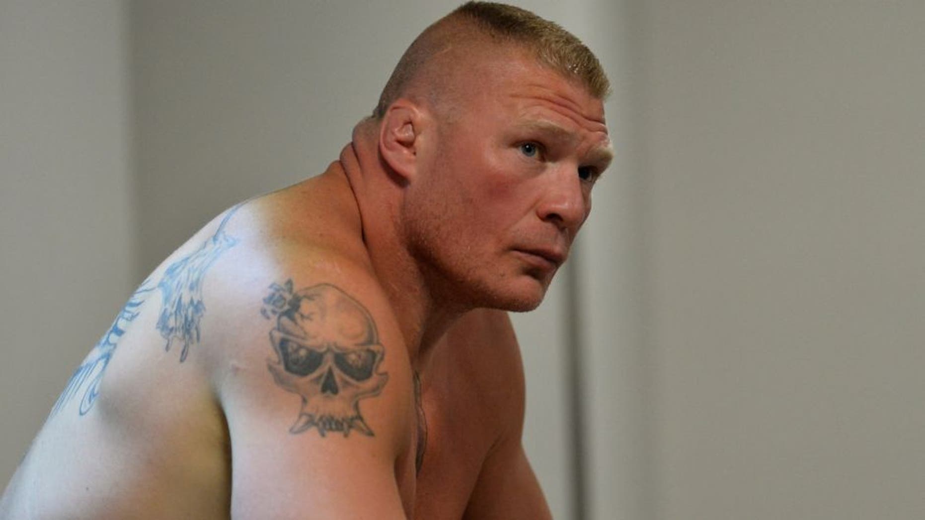 LAS VEGAS, NV - JULY 09: Brock Lesnar backstage during the UFC 200 event on July 9, 2016 at T-Mobile Arena in Las Vegas, Nevada. (Photo by Brandon Magnus/Zuffa LLC/Zuffa LLC via Getty Images)