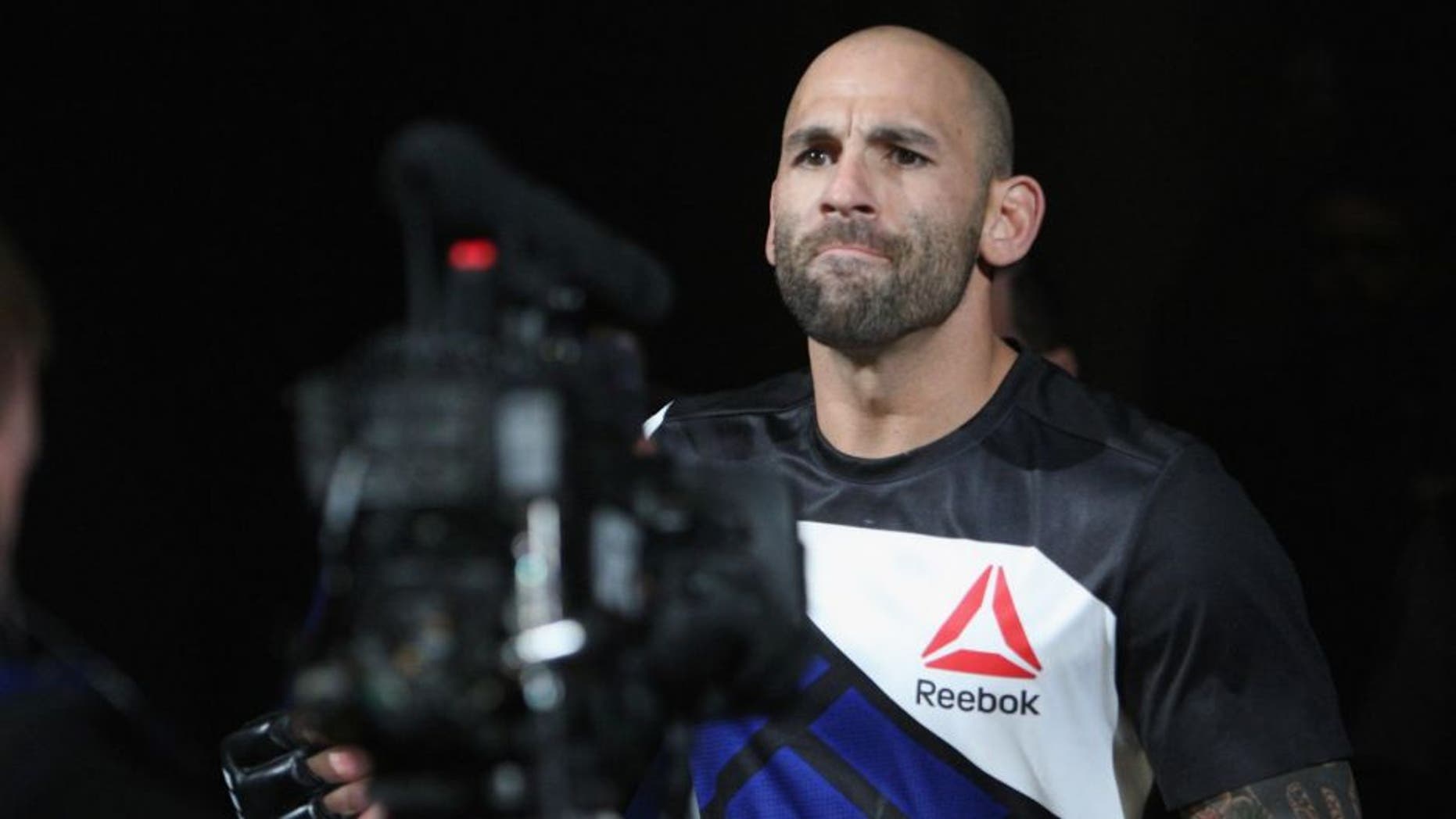 LAS VEGAS, NV - JULY 12: George Sullivan enters the Octagon for his fight against Dominic Waters in their welterweight bout during the Ultimate Fighter Finale inside MGM Grand Garden Arena on July 12, 2015 in Las Vegas, Nevada. (Photo by Mitch Viquez/Zuffa LLC/Zuffa LLC via Getty Images)