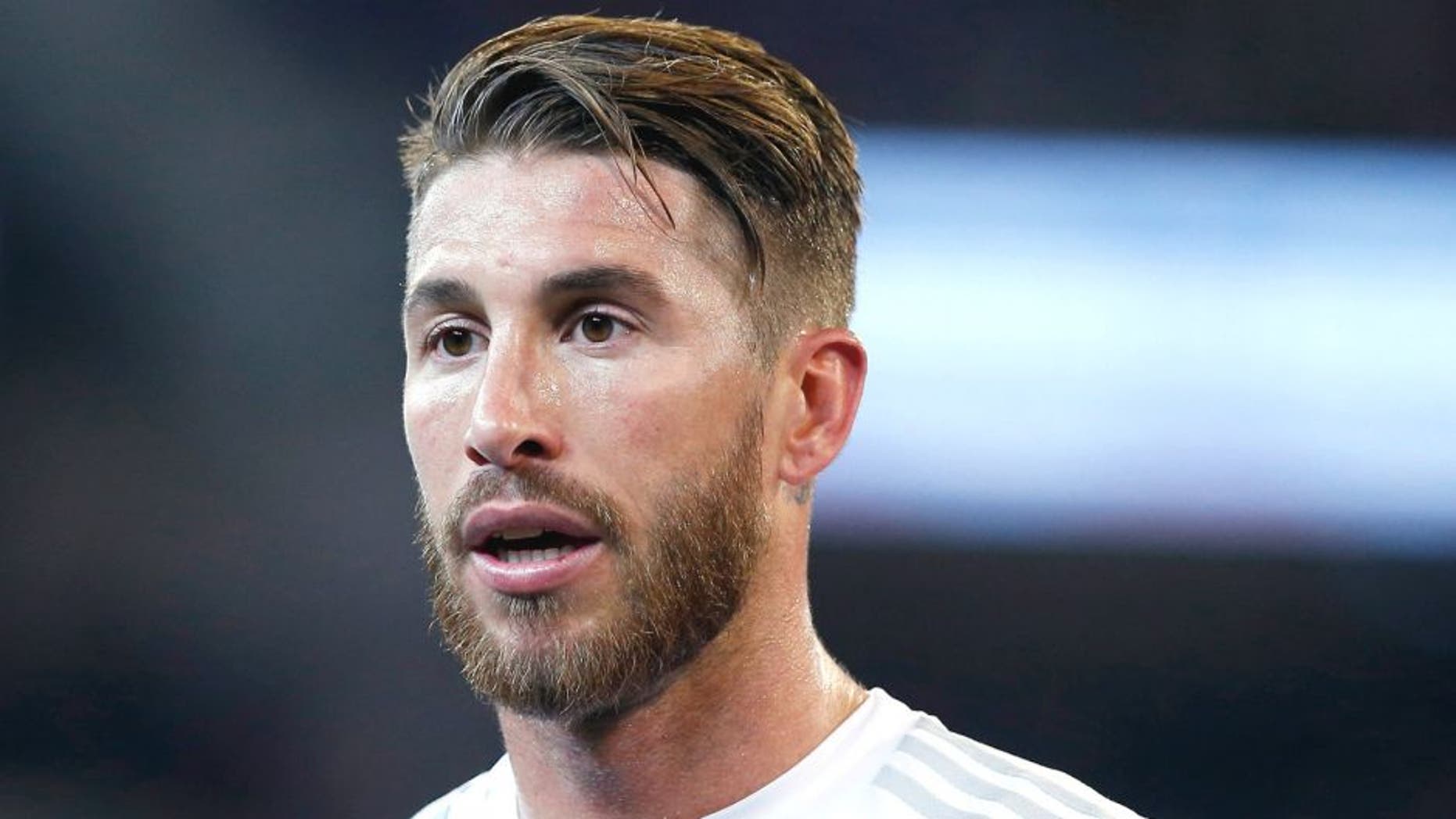MELBURNE, AUSTRALIA - JULY 18: Sergio Ramos of Real Madrid C.F looks on during the international friendly match between Real Madrid and AS Roma at Melbourne Cricket Ground on July 18, 2015 in Melbourne, Australia. (Photo by Helios de la Rubia/Real Madrid via Getty Images)