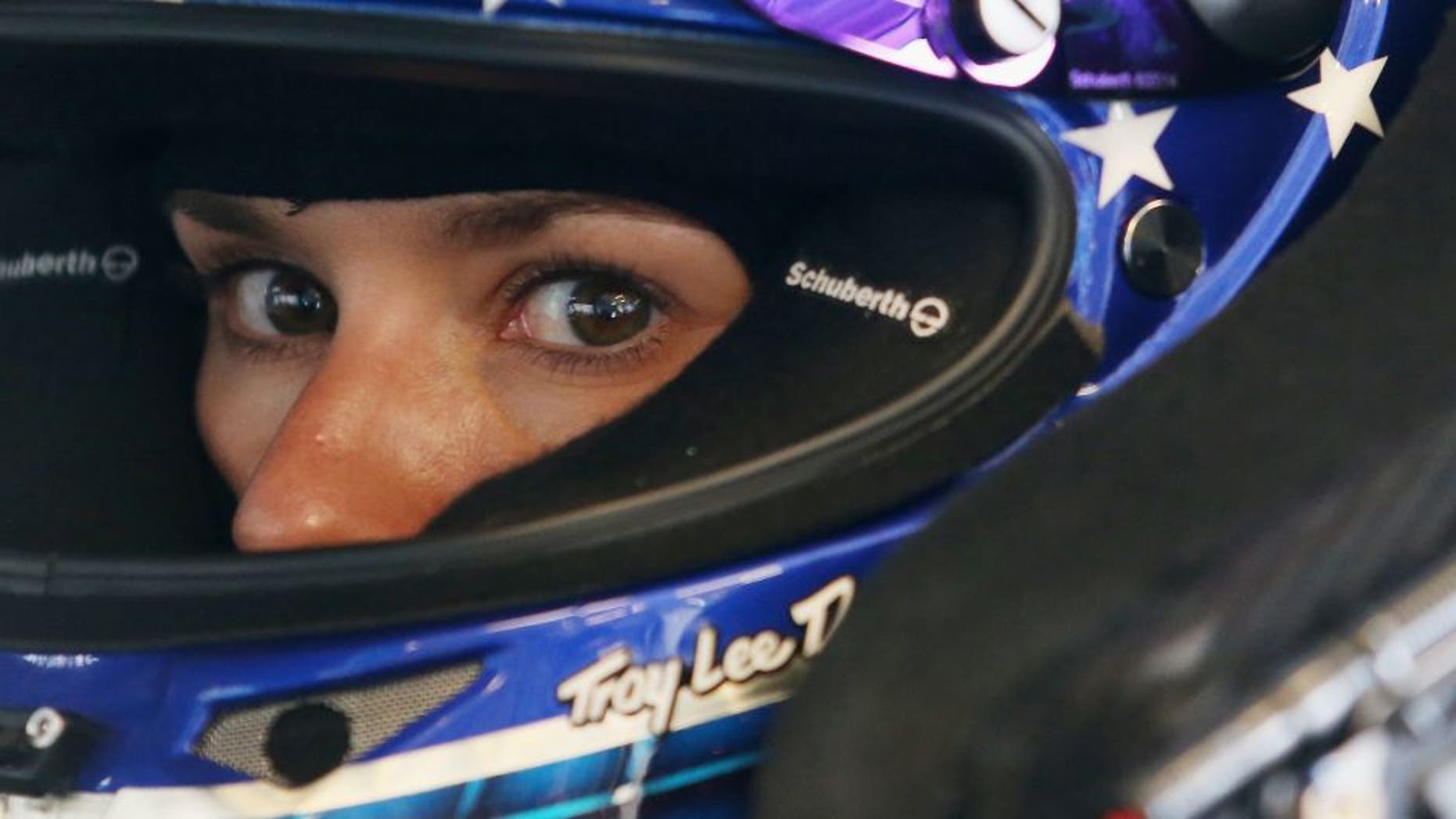 SPARTA, KY - JULY 08: Danica Patrick, driver of the #10 Nature's Bakery Chevrolet, sits in her car during practice for the NASCAR Sprint Cup Series Quaker State 400 at Kentucky Speedway on July 8, 2016 in Sparta, Kentucky. (Photo by Matt Hazlett/Getty Images)