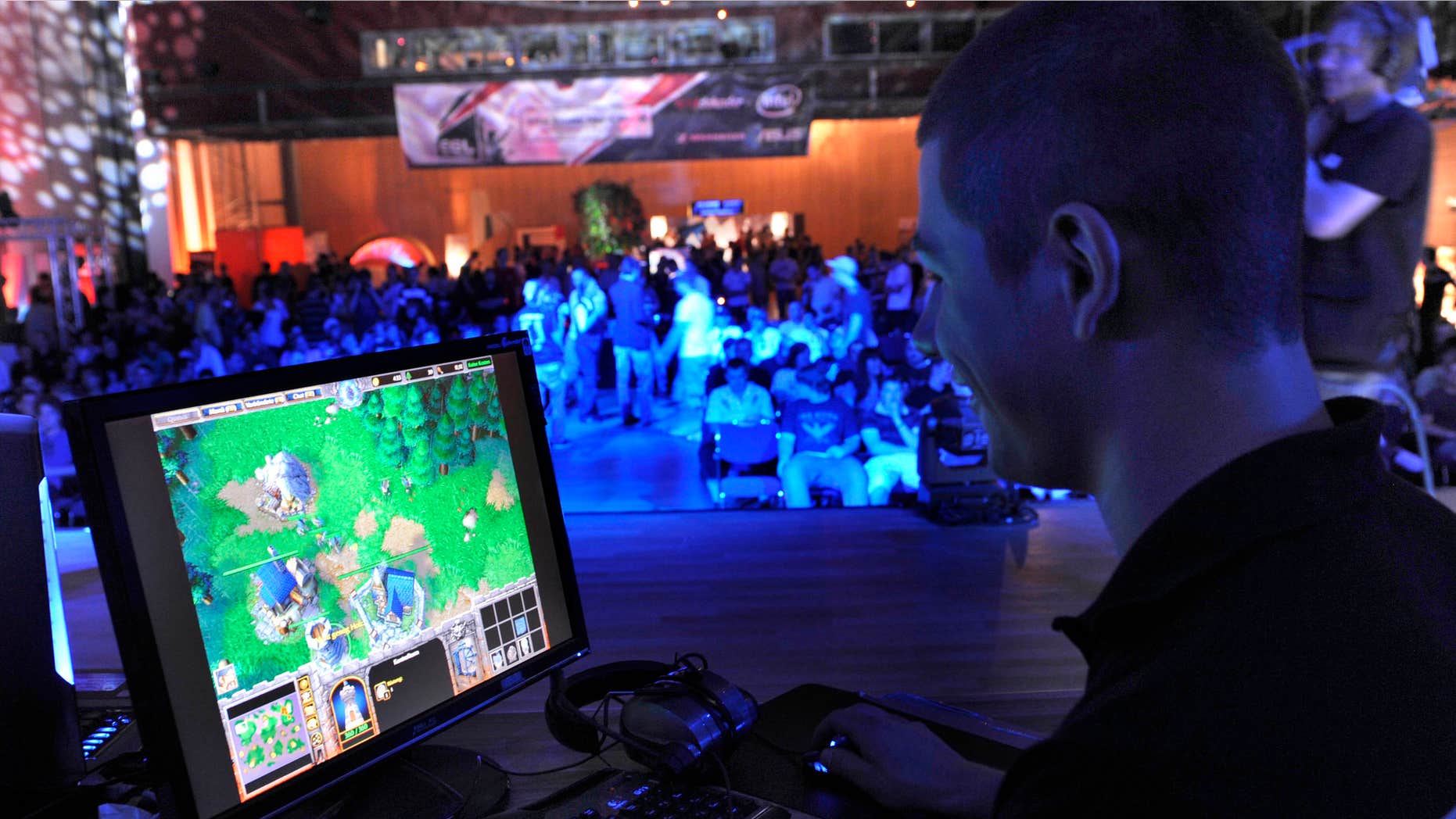 Aug 7, 2009: a participant plays a computer game during the Intel Friday Night Game, a competition of the ESL, Electronic Sports League, in Dresden, Germany.