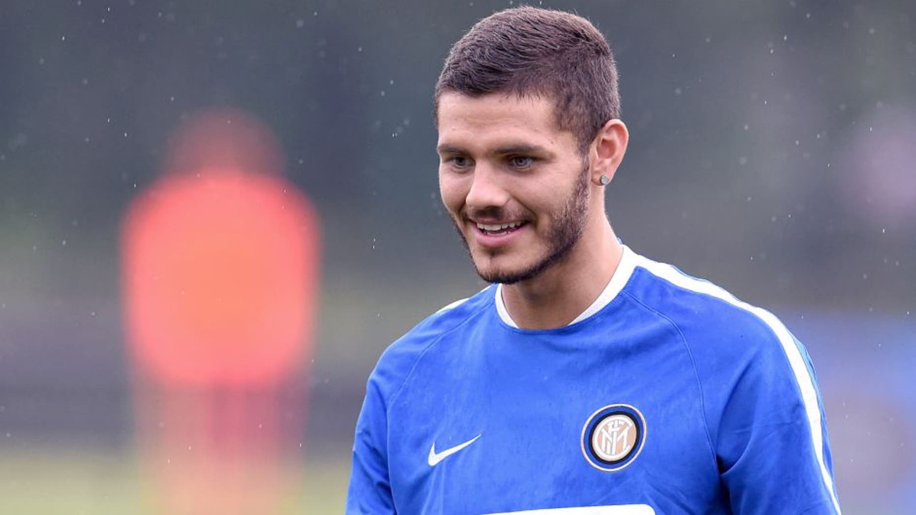 SHANGHAI, CHINA - JULY 23: Mauro Icardi of FC Internazionale looks on during a training session on July 23, 2015 in Shanghai, China. (Photo by Claudio Villa - Inter/Getty Images)
