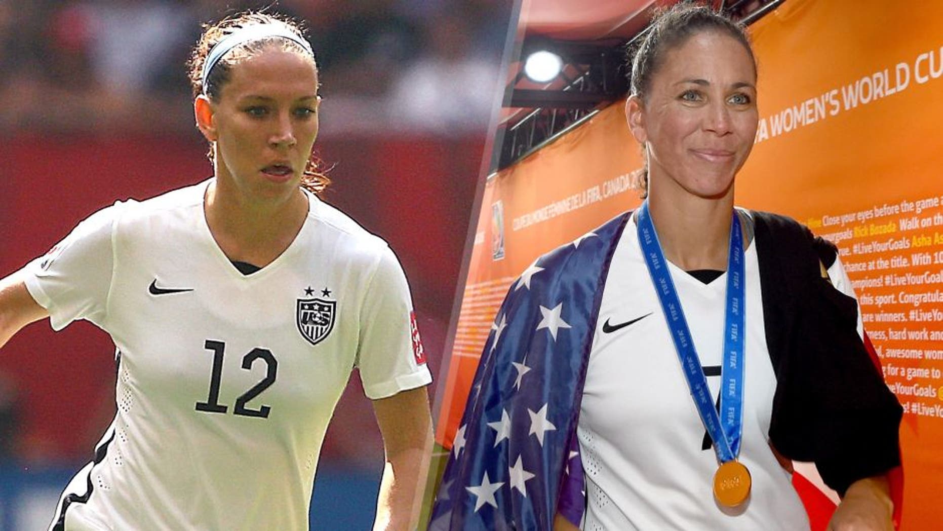 VANCOUVER, BC - JULY 05: Lauren Holiday #12 of United States of America carries the ball during the FIFA Women's World Cup 2015 final match between USA and Japan at BC Place Stadium on July 5, 2015 in Vancouver, Canada. (Photo by Maddie Meyer - FIFA/FIFA via Getty Images) VANCOUVER, BC - JULY 05: Shannon Boxx of USA smiles after winning the FIFA Women's World Cup 2015 Final between USA and Japan at BC Place Stadium on July 5, 2015 in Vancouver, Canada. (Photo by Lars Baron - FIFA/FIFA via Getty Images)