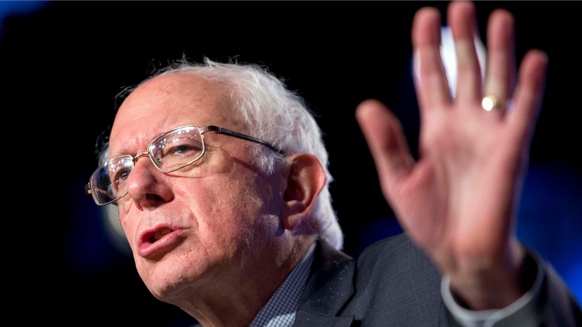 July 28, 2015: Democratic presidential candidate Sen. Bernie Sanders, I-Vt., speaks at the 2015 International Association of Sheet Metal, Air, Rail, and Transportation Workers (SMART) Conference.