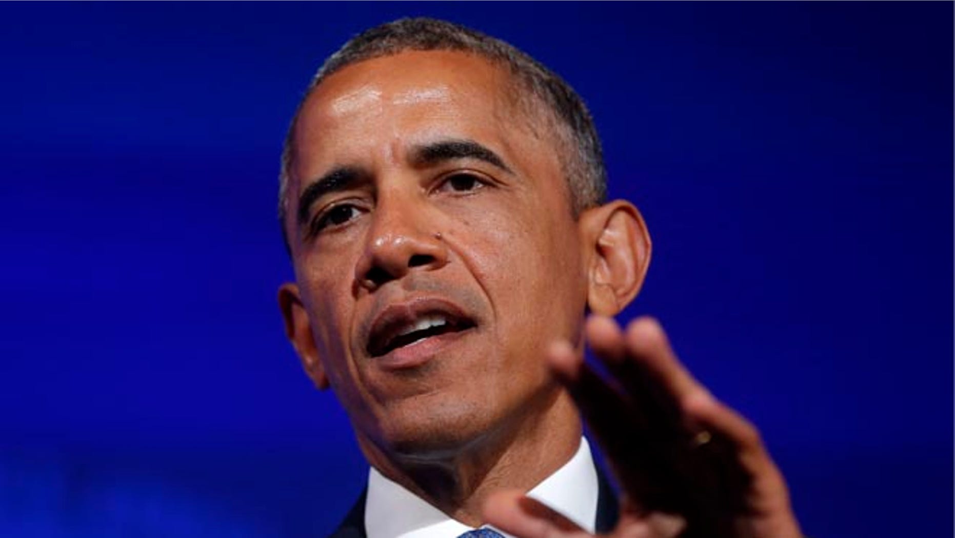 FILE: Aug. 5, 2014; President Obama speaks at the U.S. Africa Business Forum, in Washington, D.C.