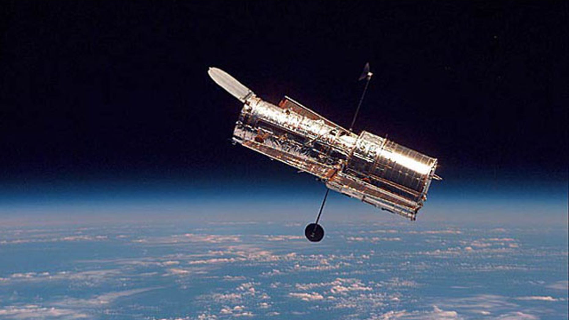 NASA's Hubble Space Telescope maintains its orbit around Earth.